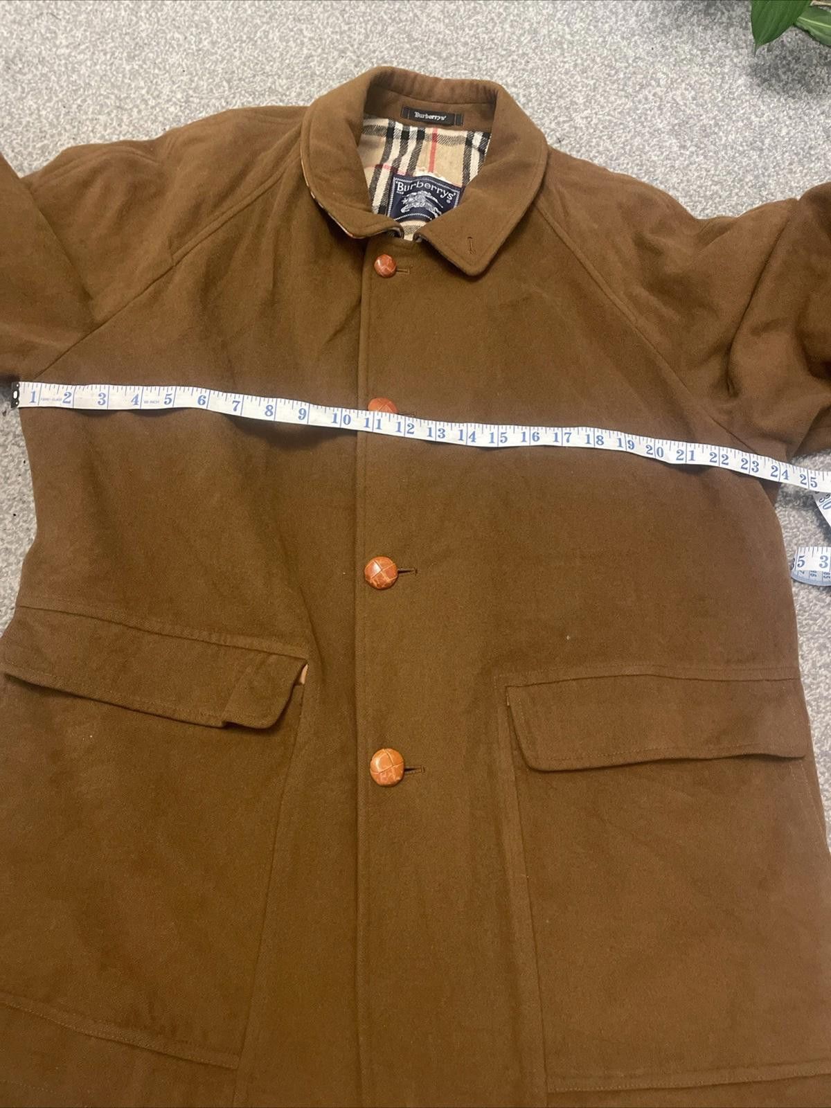 Burberry Vintage Burberry Brown Wool Nova Check Trench Coat Large ￼ Size US L / EU 52-54 / 3 - 8 Thumbnail