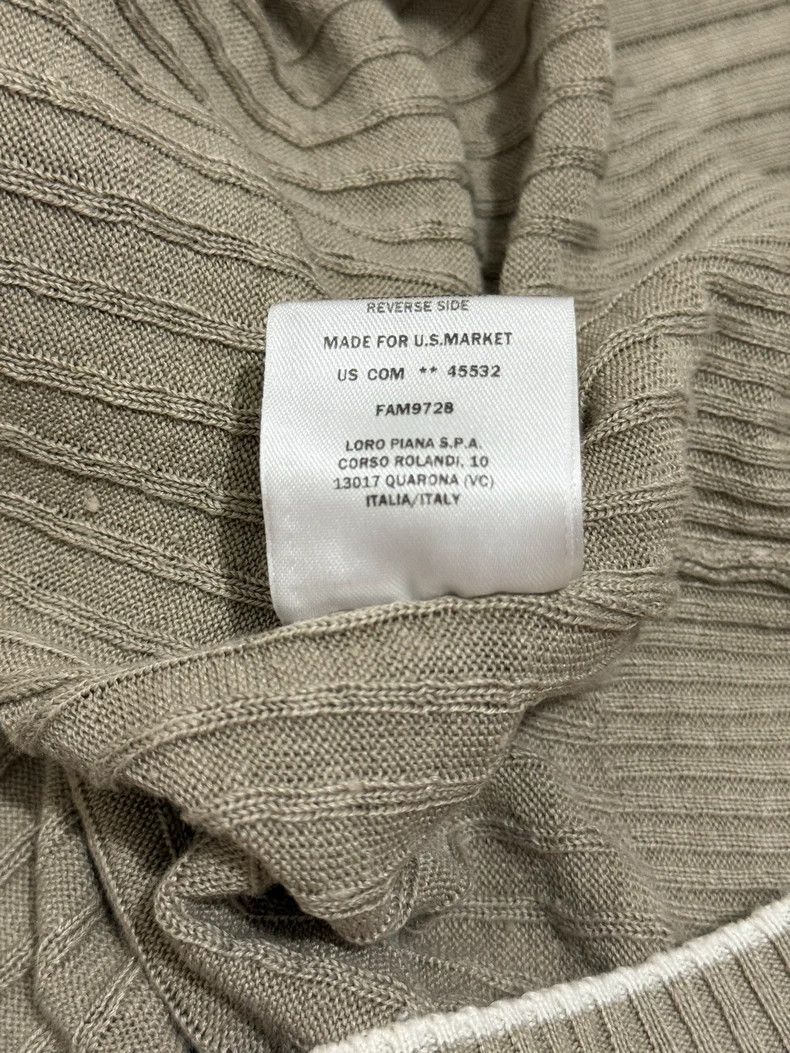 Loro Piana LORO PIANA Flax short-sleeved polo shirt Size US XL / EU 56 / 4 - 6 Thumbnail