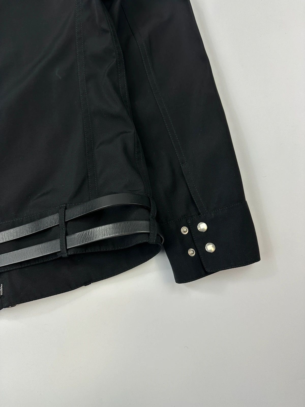 Jil Sander Jil Sander Early 00s Black Nylon Double Belted 7 Zip Jacket Size M / US 6-8 / IT 42-44 - 6 Thumbnail