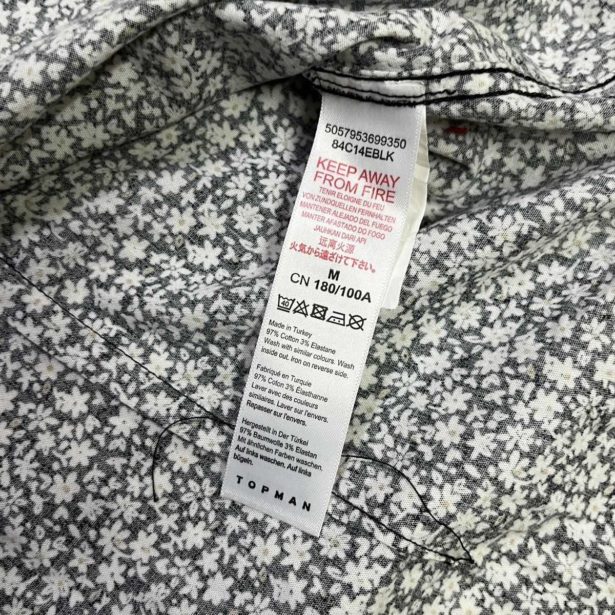 Topman Topman Allover Floral/Flower Shirt Size US S / EU 44-46 / 1 - 8 Thumbnail