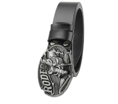 Designer Retro Vintage Belt Riveted Belts Menswear Accessories Size ONE SIZE - 4 Thumbnail