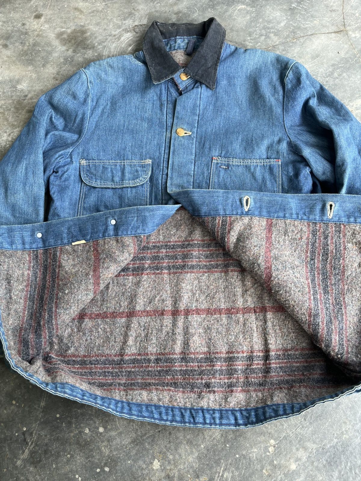 Vintage × Wrangler Vintage Wrangler Chore Jacket Size US L / EU 52-54 / 3 - 2 Thumbnail