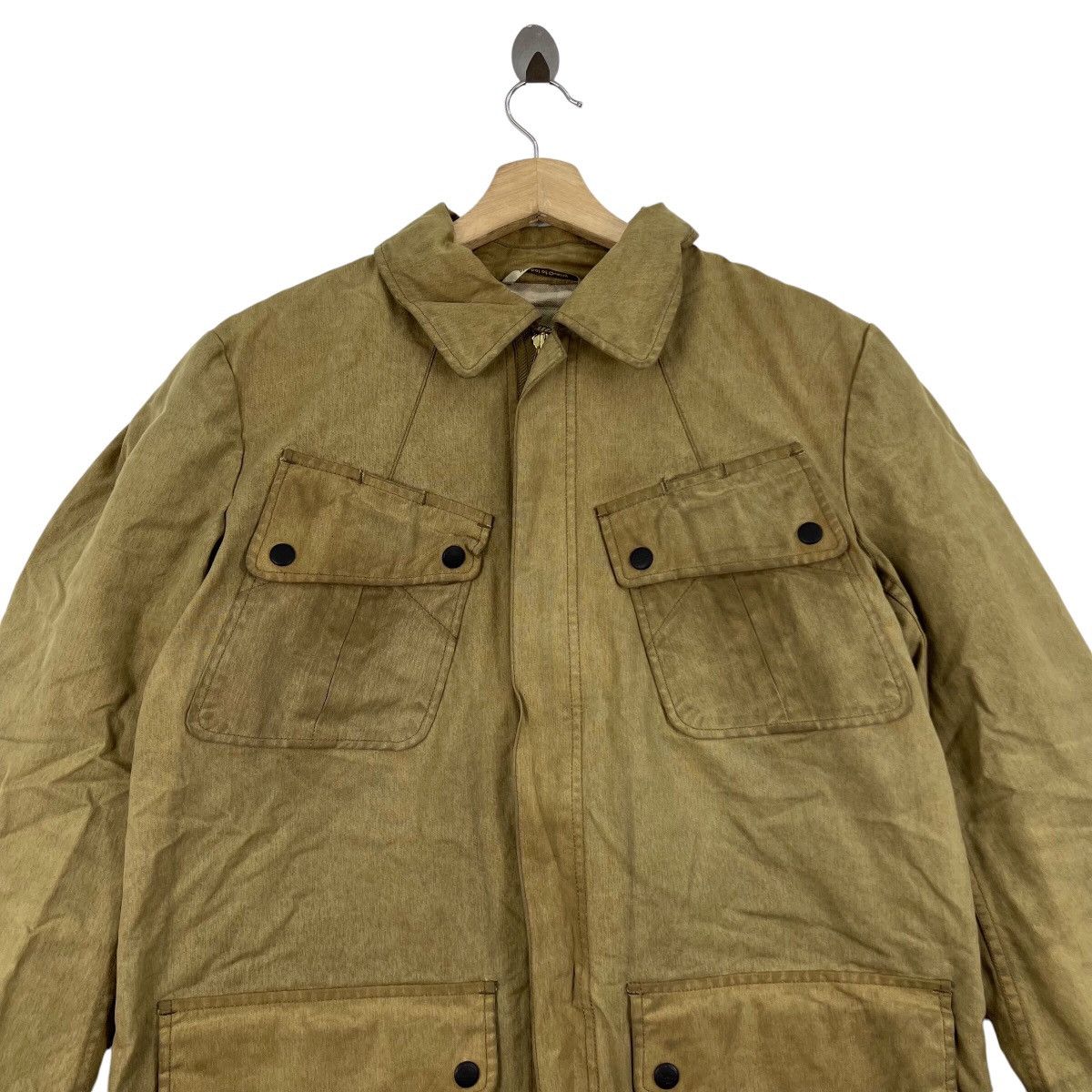 Vintage Vintage BASTONG Made In Korea Oil Waxed Chore Heavy Jacket Size US M / EU 48-50 / 2 - 2 Thumbnail