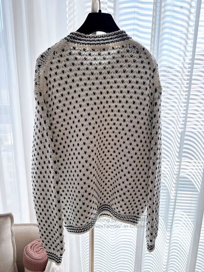 Loro Piana Loro Piana Lady's Pure Cotton Knit Top Size XS / US 0-2 / IT 36-38 - 6 Thumbnail