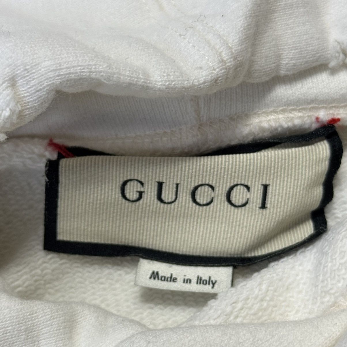 Designer × Gucci *RARE* Gucci Cat Distressed Italy-Made Boxy Cut Hoodie Size US L / EU 52-54 / 3 - 4 Thumbnail