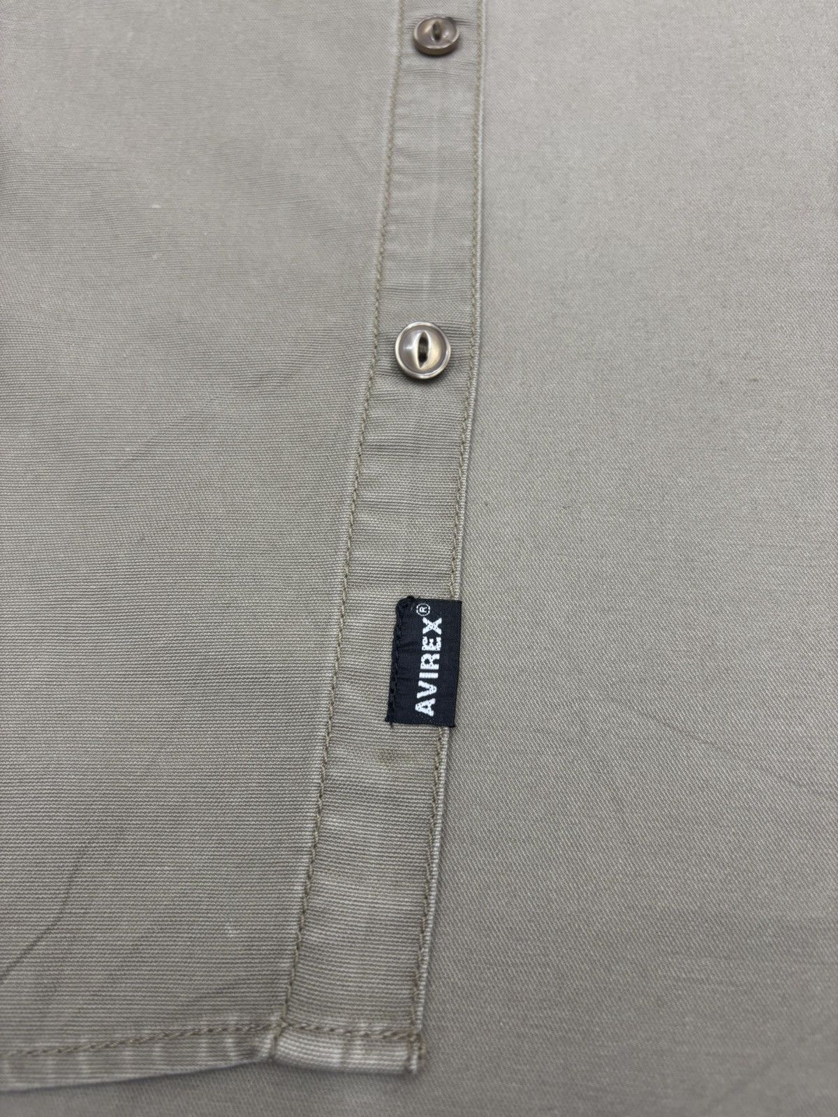 Aero Leathers AVIREX NO WAR🔥LOVE PEACE MILITARY BUTTON SHIRT Size US M / EU 48-50 / 2 - 15 Thumbnail