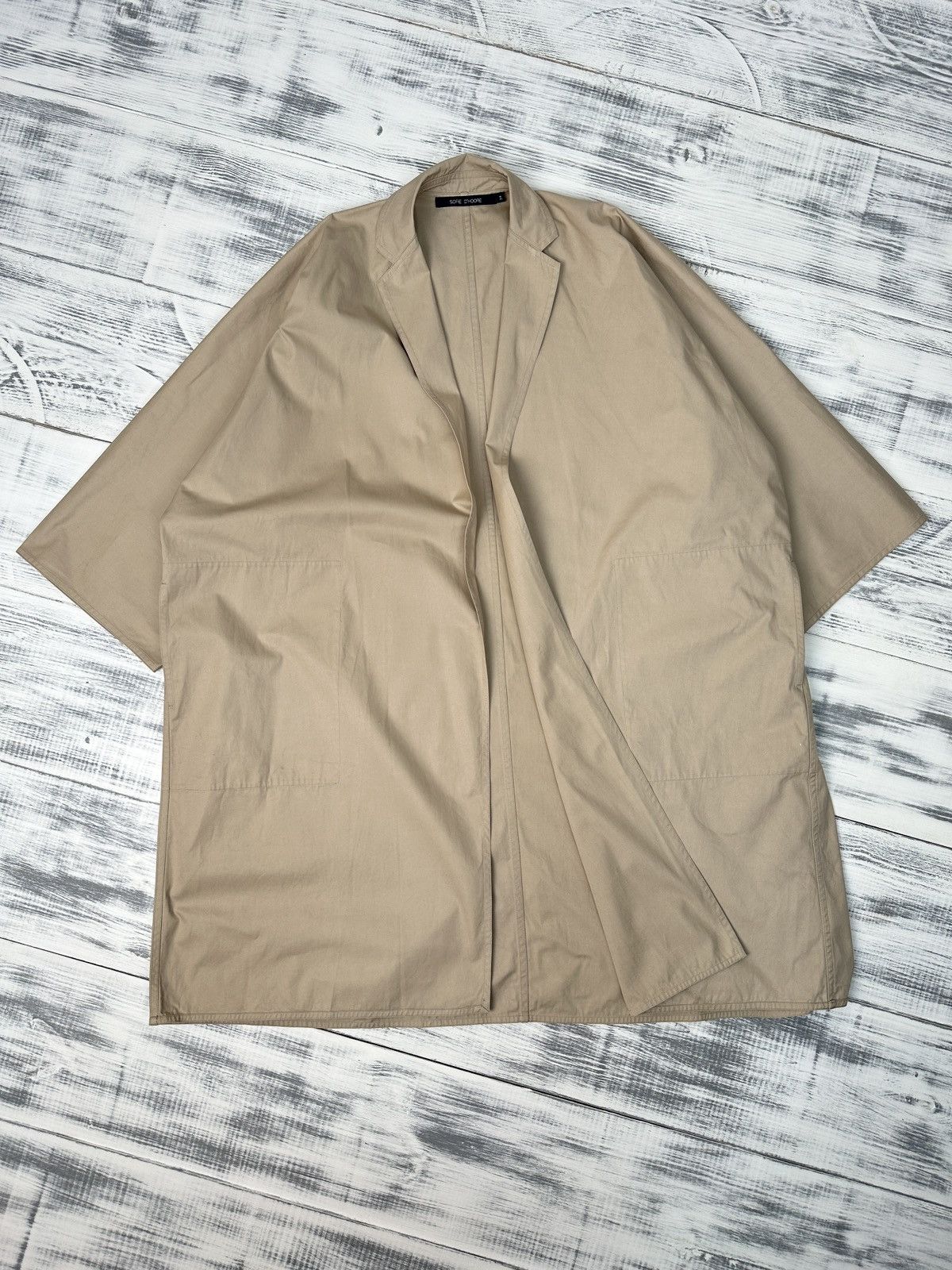 SOFIE D'HOORE SOFIE D’HOORE Belgium Open Front Coat Jacket Beige size 34 Size XS / US 0-2 / IT 36-38 - 8 Thumbnail