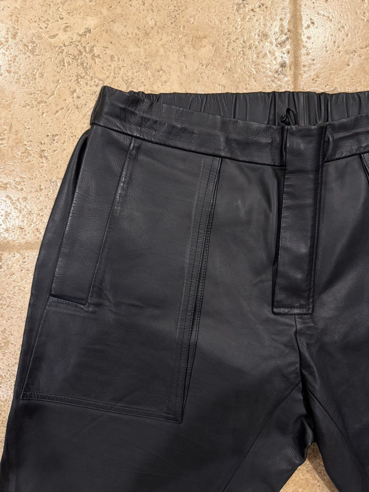 Bottega Veneta Bottega Veneta Daniel Lee FW19 Leather Jogger Pants Size US 33 - 4 Thumbnail
