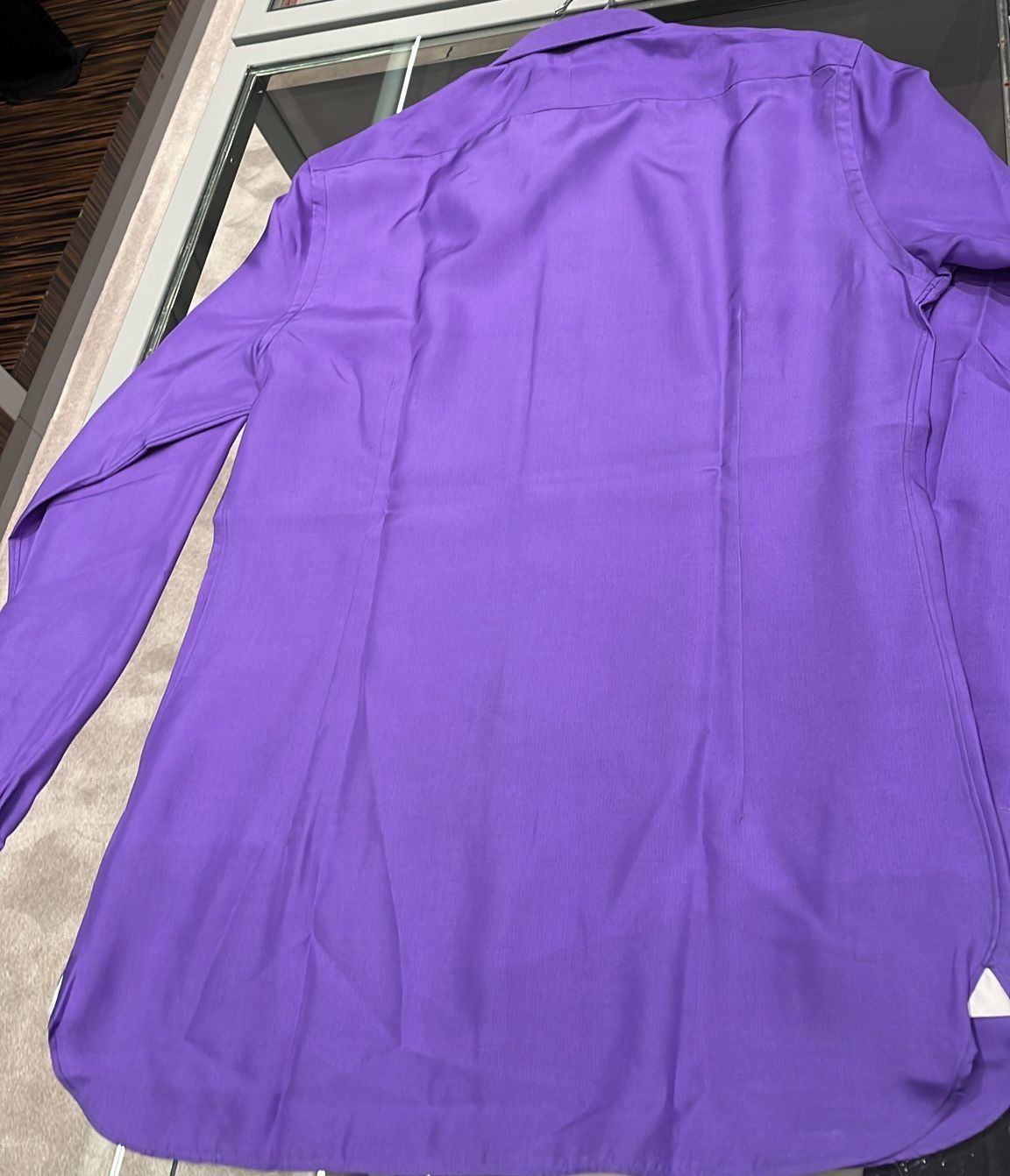 Tom Ford o1loc1c0125 HSBC01 Pure Silk Shirt in Purple Size US M / EU 48-50 / 2 - 6 Thumbnail
