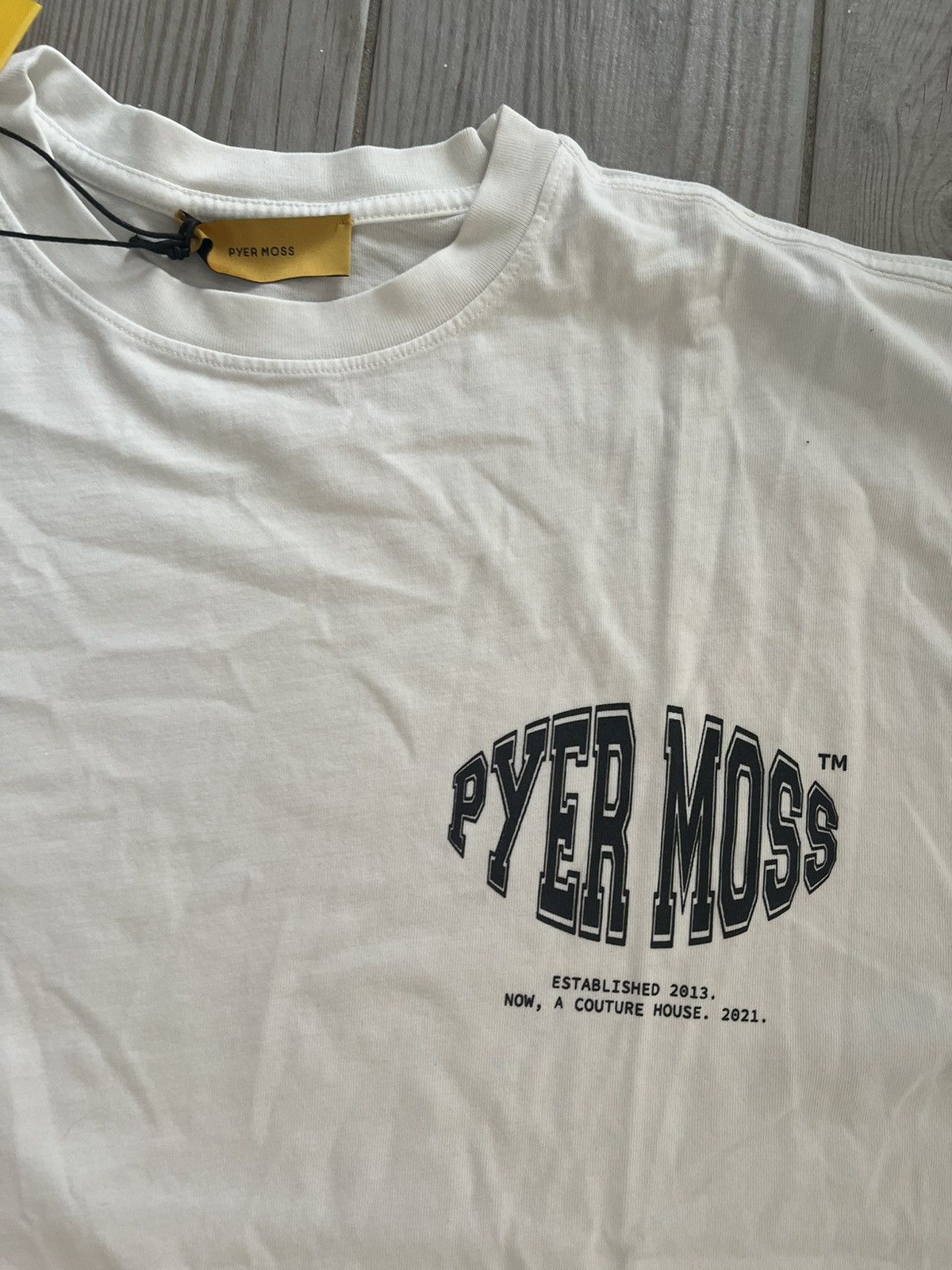 Pyer Moss Pyer Moss Logo tee brand new Size US L / EU 52-54 / 3 - 2 Thumbnail