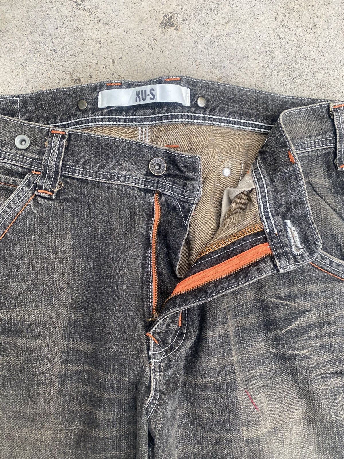 Edwin × Japanese Brand × Vintage Vintage y2k Edwin XV-S Faded Buckel Jeans Size US 33 - 6 Thumbnail