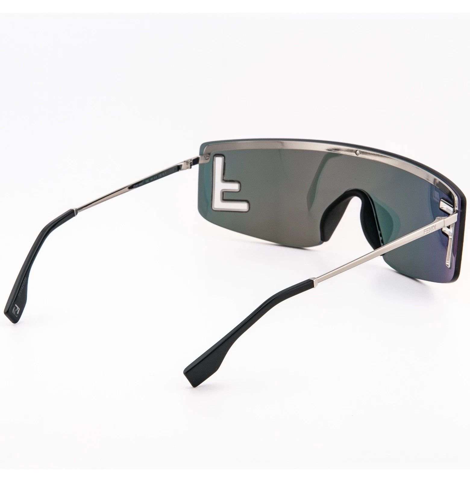 Fendi FENDI SPORT FE40168U Silver Orange Mirror Wrap Mask 40168 Size ONE SIZE - 3 Thumbnail
