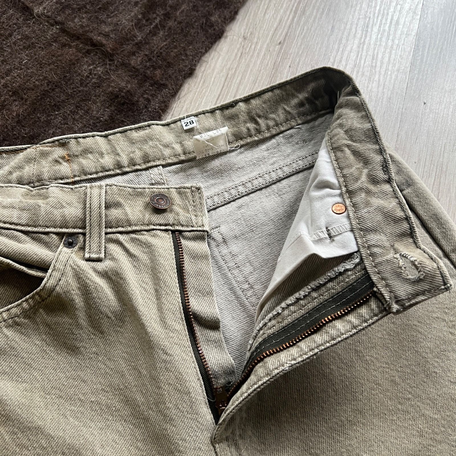 Levi's Levi’s 550 Vintage USA Made Custom Beige Khaki Jeans 9611AC Size 28" / US 6 / IT 42 - 9 Thumbnail