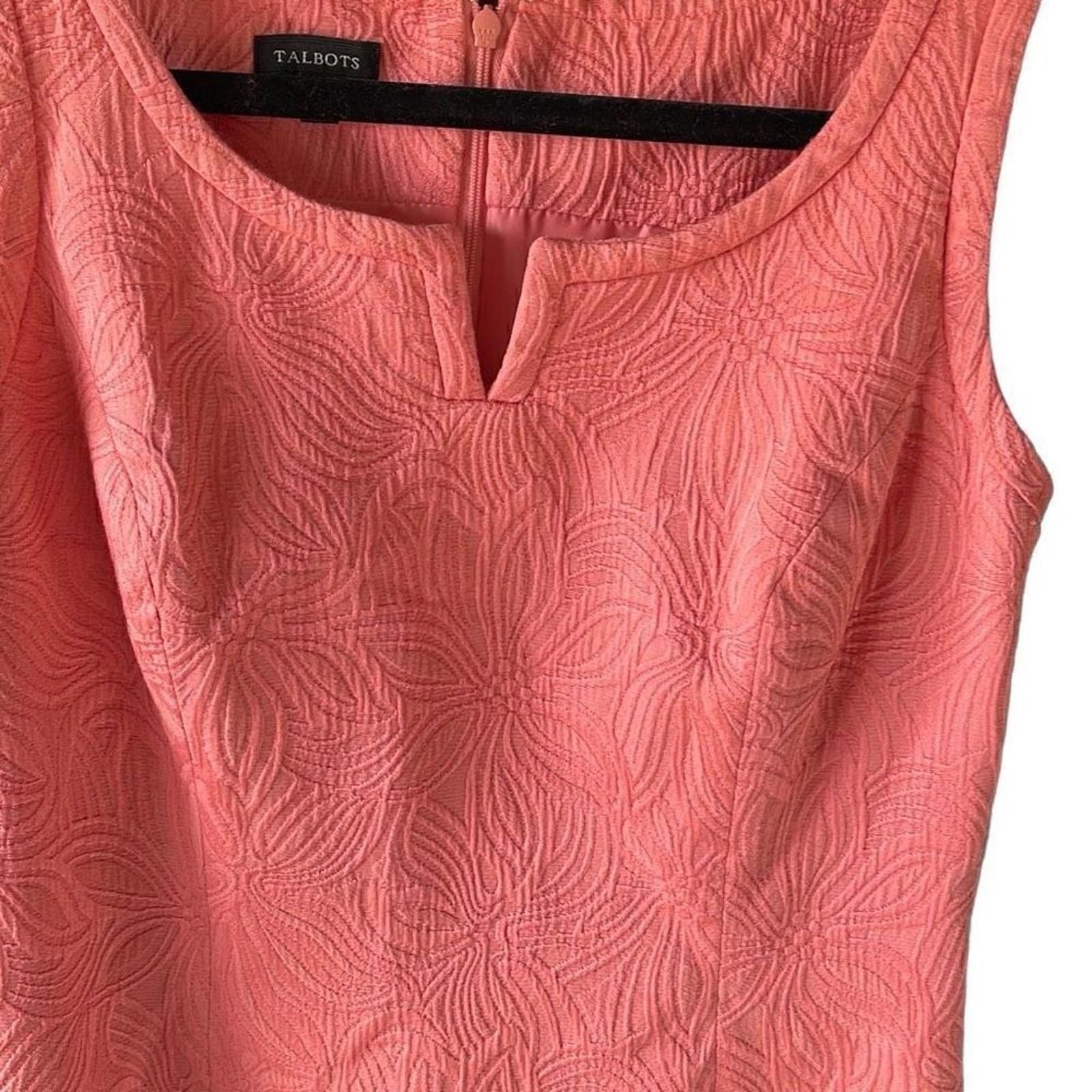 Designer Talbots peach dress size 2 Size XS / US 0-2 / IT 36-38 - 5 Thumbnail
