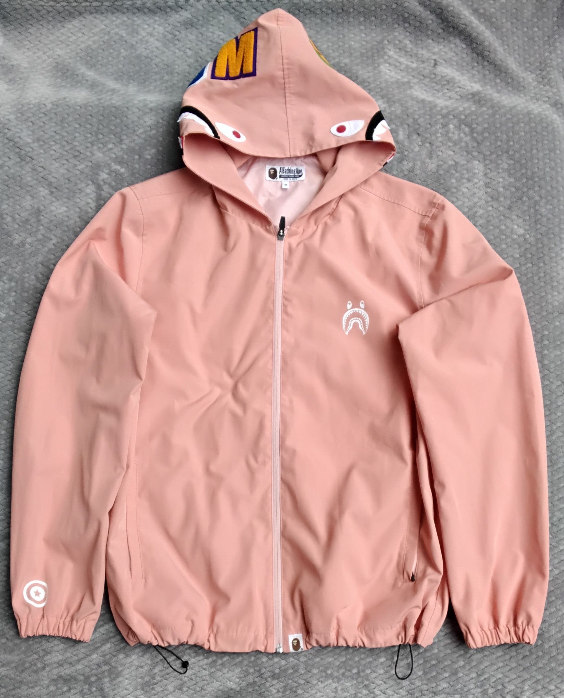 Bape × Coach Bape x Coach Shark Full Zip White Multi Color Hoodie