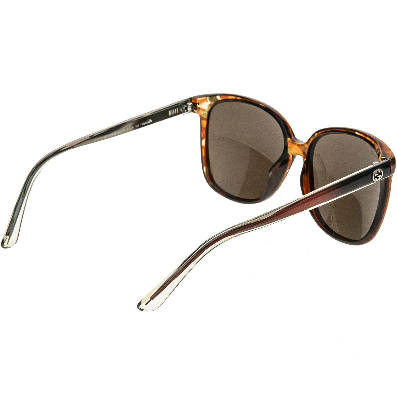 Gucci GUCCI GG3696S 3696 Crystal Brown Havana Mirrored Sunglasses Size ONE SIZE - 6 Thumbnail