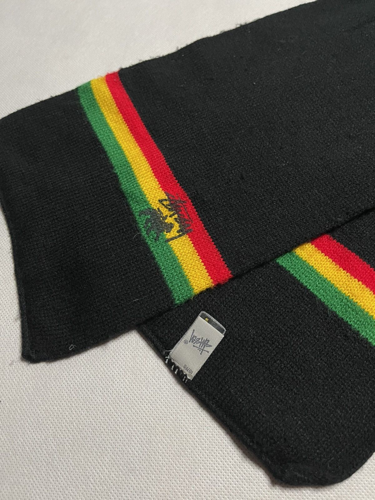 Stussy ‼️Vintage 90s Stussy Rasta Zip Hoodie + Stussy Rasta Scarf ‼️ Size US L / EU 52-54 / 3 - 22 Thumbnail
