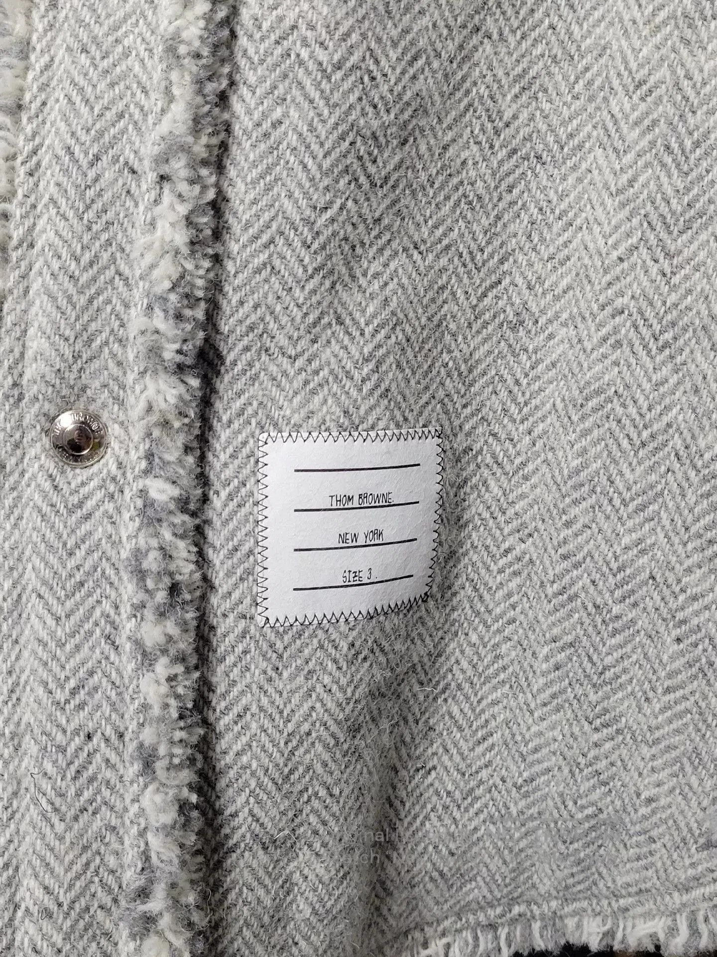 Thom Browne Thom Browne Frayed Panel Shirt Jacket. Size US L / EU 52-54 / 3 - 5 Thumbnail