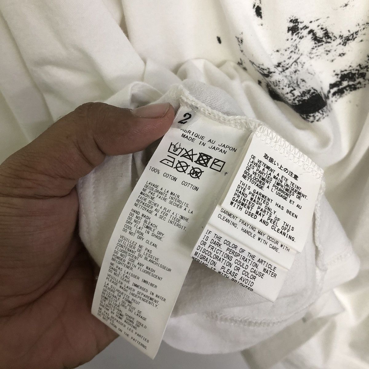 Yohji Yamamoto B Yohji Yamamoto "BEAST" DOLMAN DOUBLE LAYERED SLEEVE TEE Size US L / EU 52-54 / 3 - 13 Thumbnail