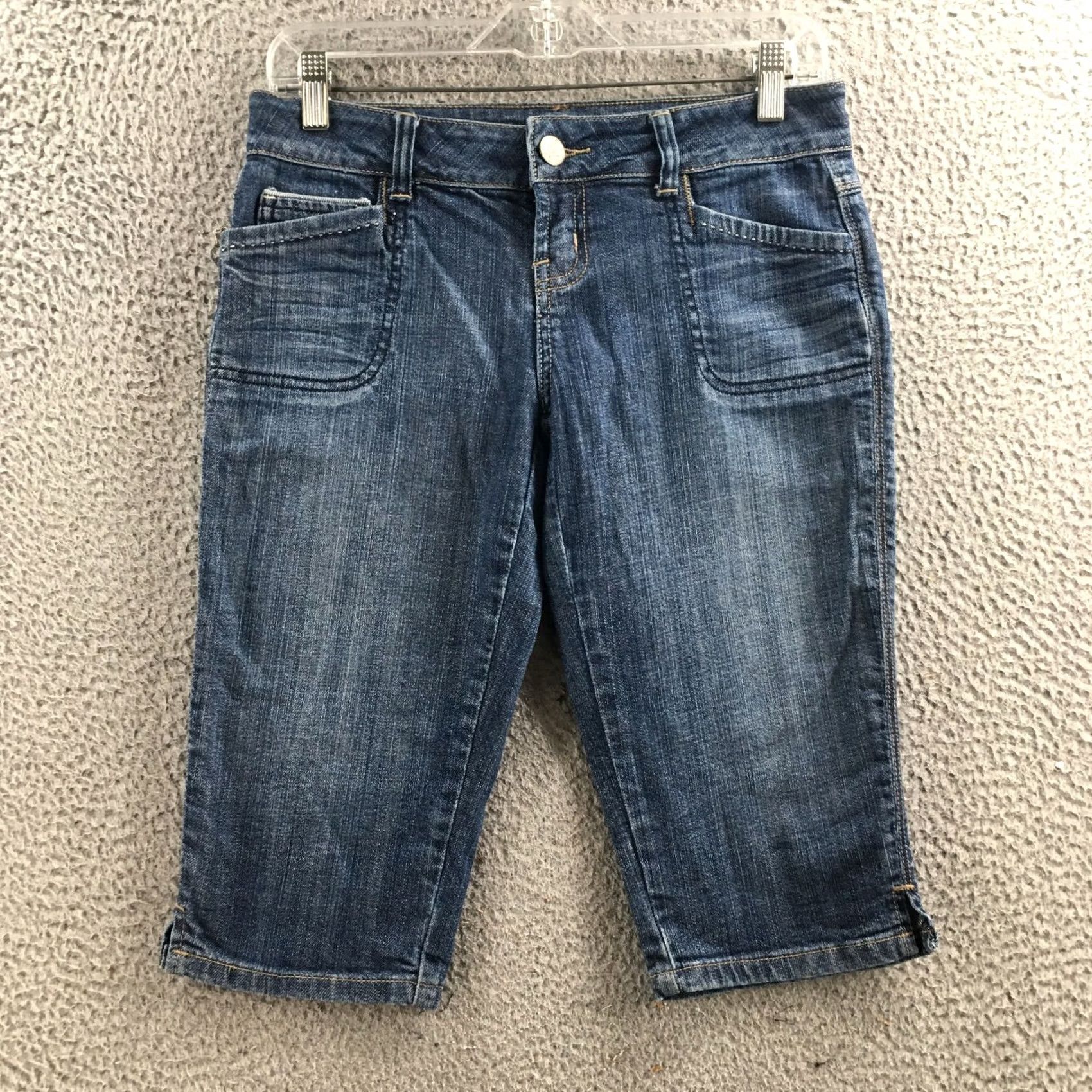 American Eagle Outfitters American Eagle Outfitters Skimmer Shorts Womens 4R Blue Denim Cotton Blend Size 27" / US 4 / IT 40 - 2 Thumbnail