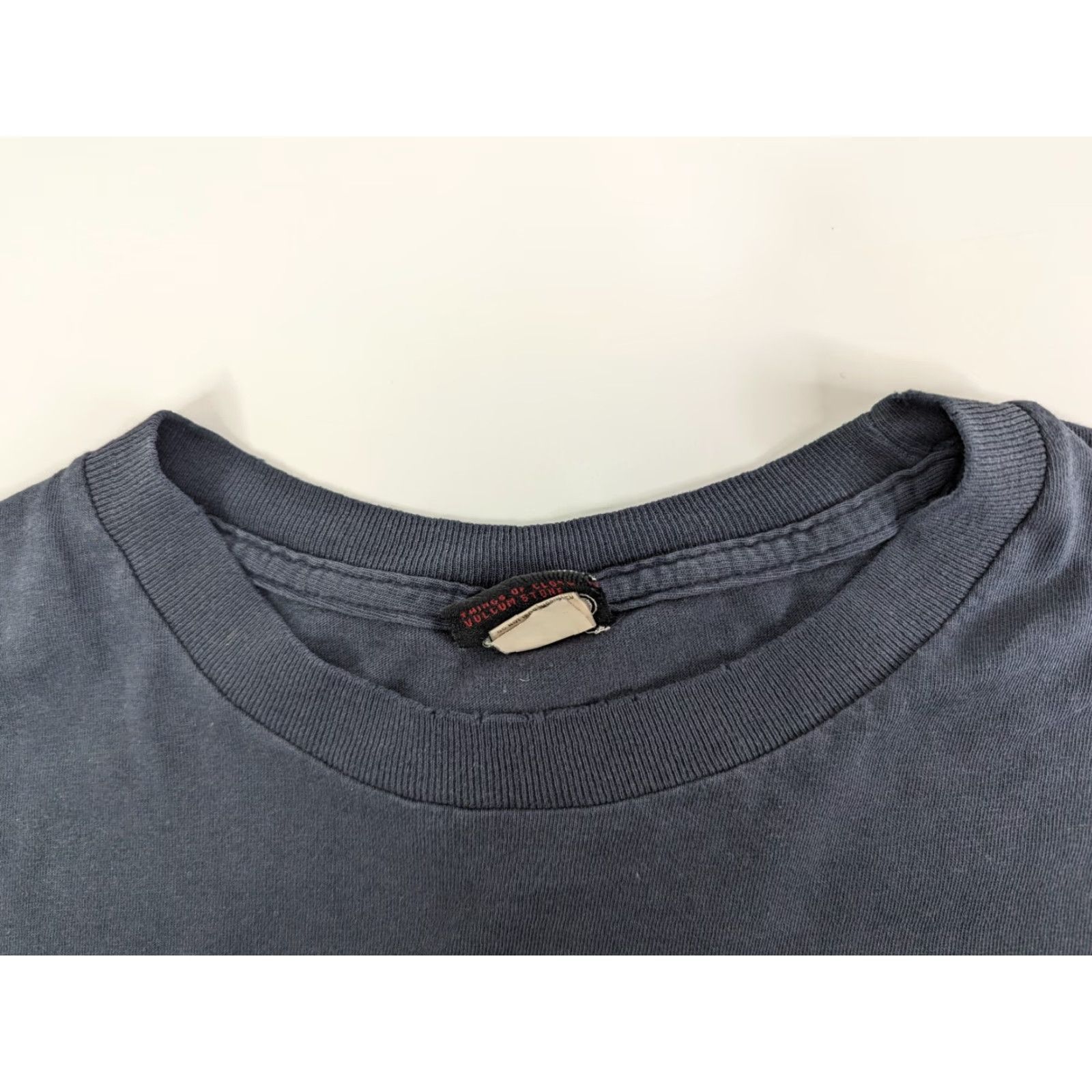 Volcom Vtg 90s VOLCOM Graphic T-Shirt Faded Navy Blue Size Large Skater Cotton Size L / US 10 / IT 46 - 7 Thumbnail