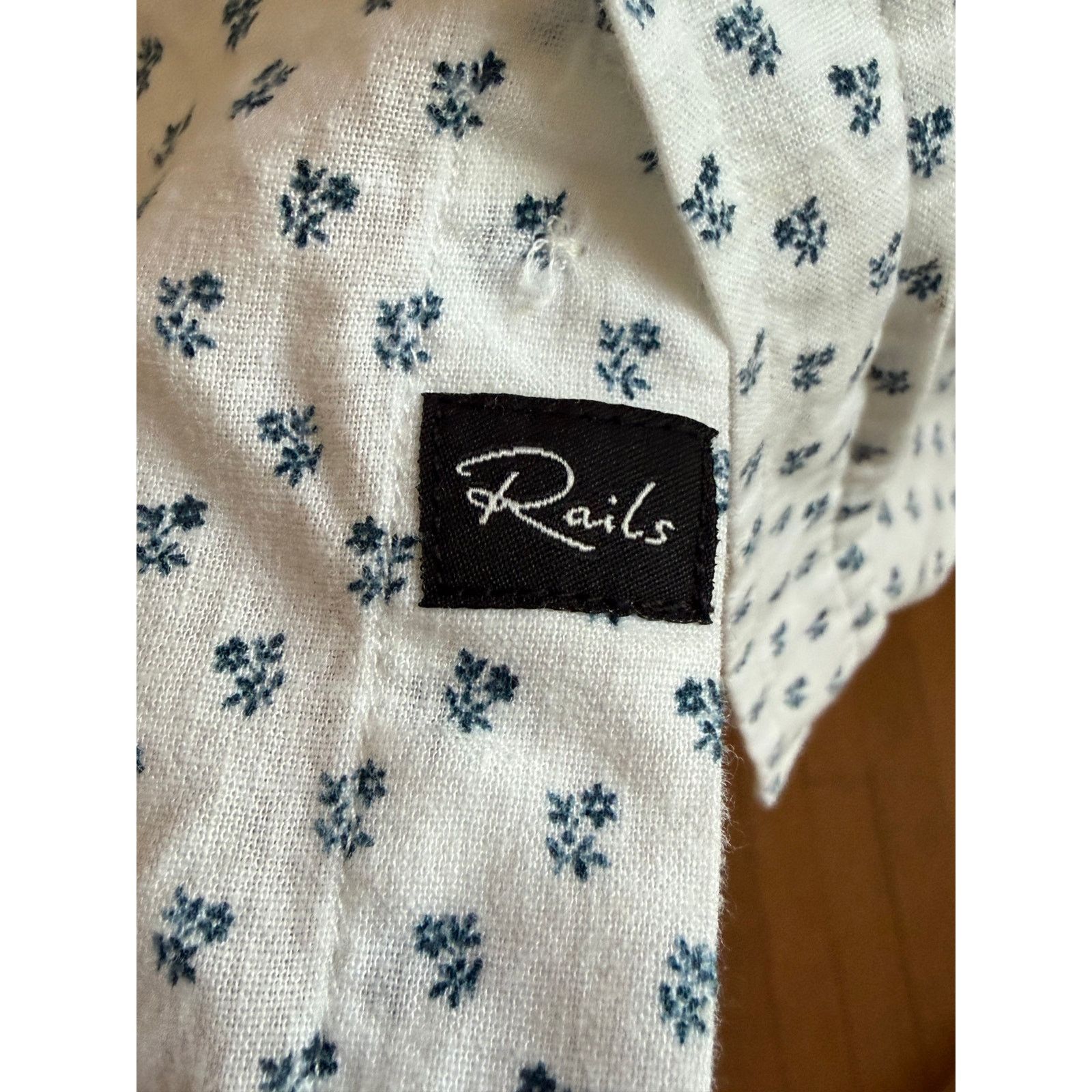Rails Rails Men's XXL Carson Floral Short Sleeve Linen Blend Shirt Size US XXL / EU 58 / 5 - 3 Thumbnail