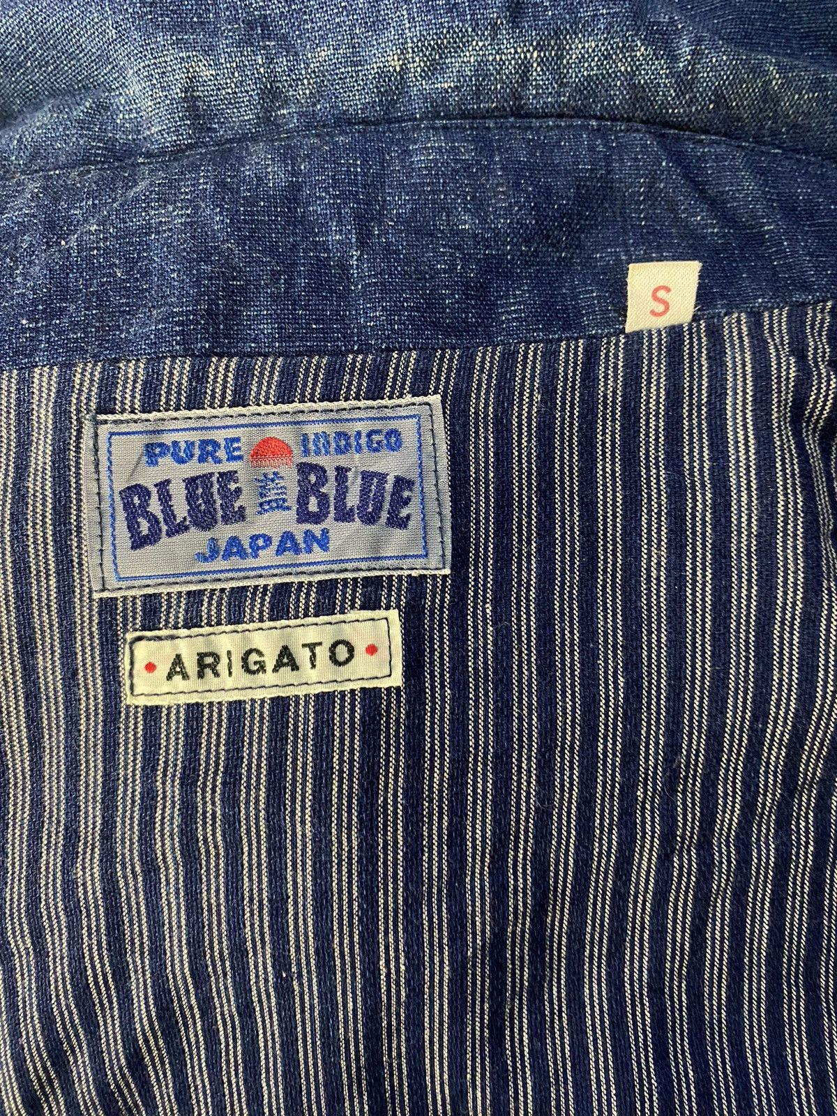 Blue Blue Japan Vintage Blue Blue Japan Pure Indigo Sashiko Chore Jacket Size US S / EU 44-46 / 1 - 12 Thumbnail