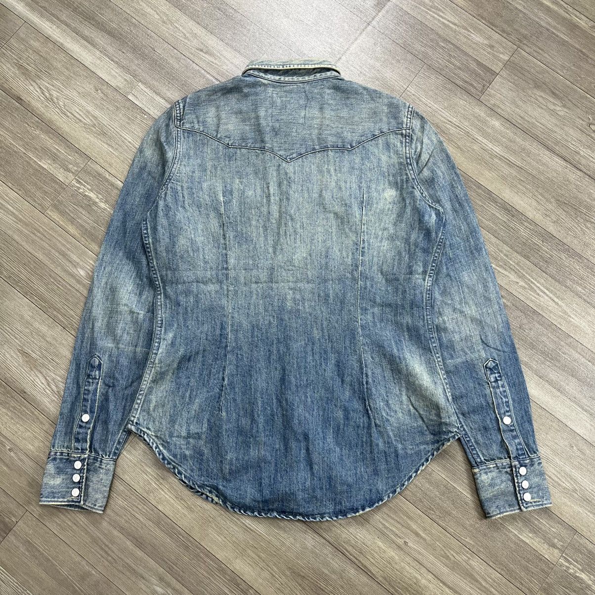 Polo Ralph Lauren Vintage Polo Ralph Lauren Distressed Cowboy Western Shirt Size M / US 6-8 / IT 42-44 - 13 Thumbnail