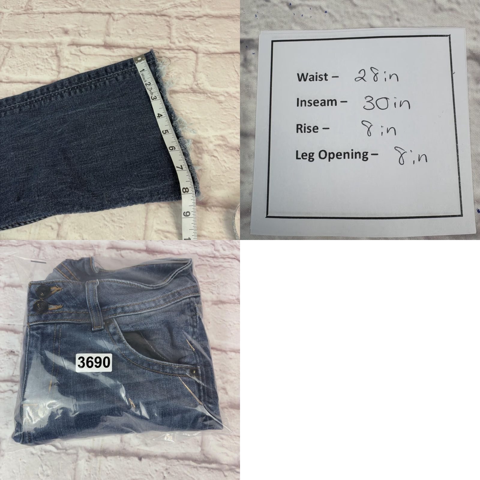Hudson Hudson Jeans Womens Bootcut Jeans 28 Blue Low Rise Stretch Distressed 28x30 Womens Jeans Size 28" / US 6 / IT 42 - 10 Thumbnail