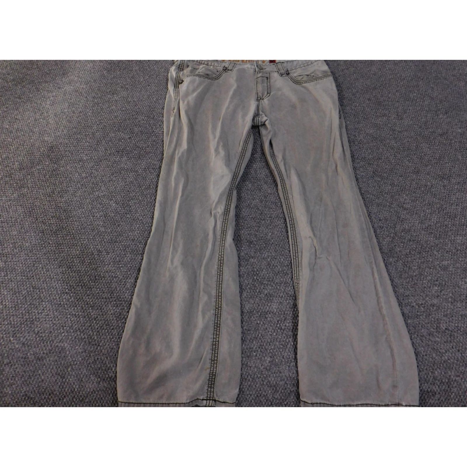 Vintage VINTAGE Rock Revival Jeans Mens 40 Sage Green RPMU08T2 Straight Leg Embroidered Pockets Size US 40 / EU 56 - 4 Thumbnail