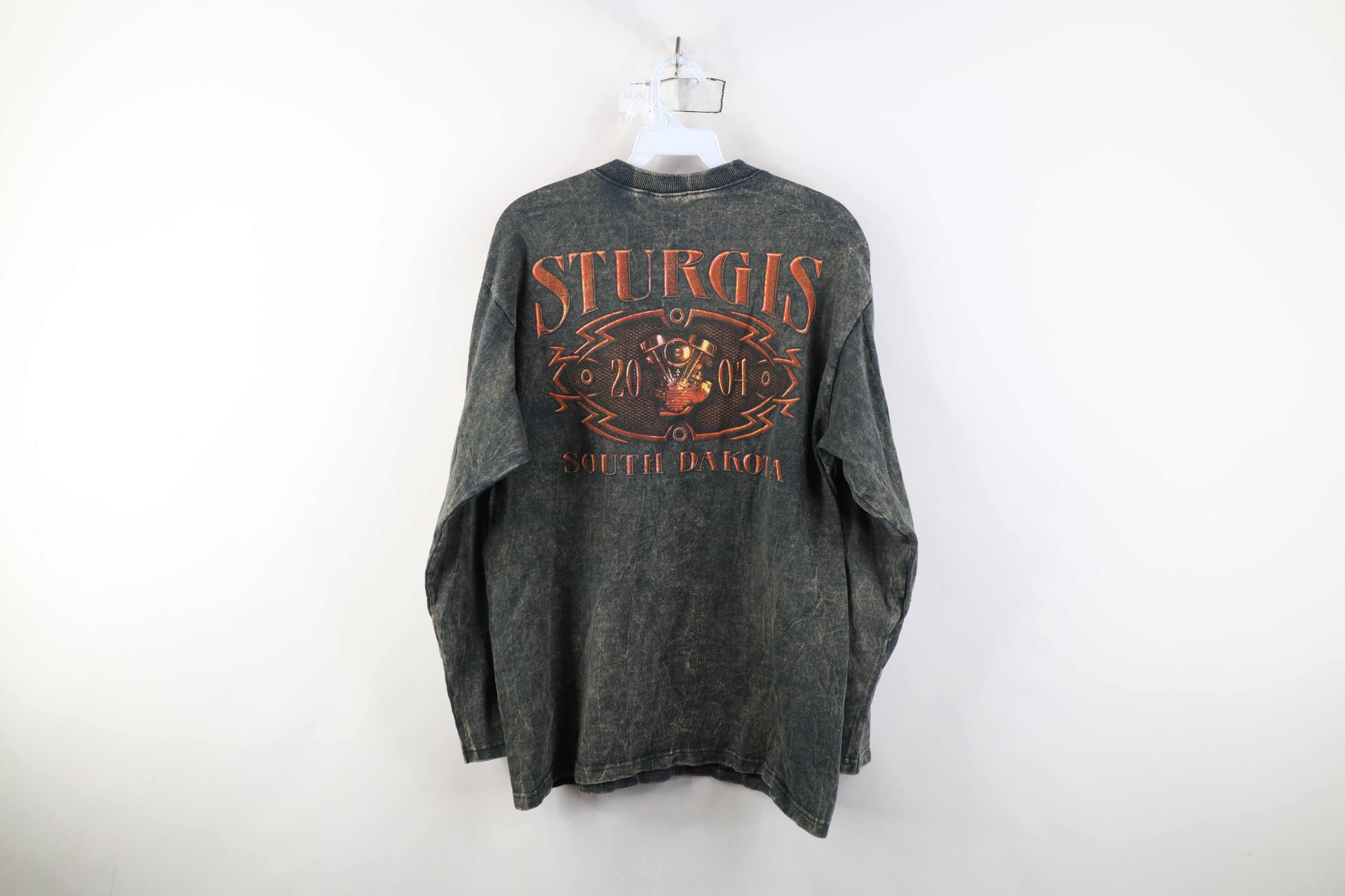 Vintage Vintage Y2K 2004 Sturgis Motorcycle Long Sleeve T-Shirt Size US M / EU 48-50 / 2 - 13 Thumbnail