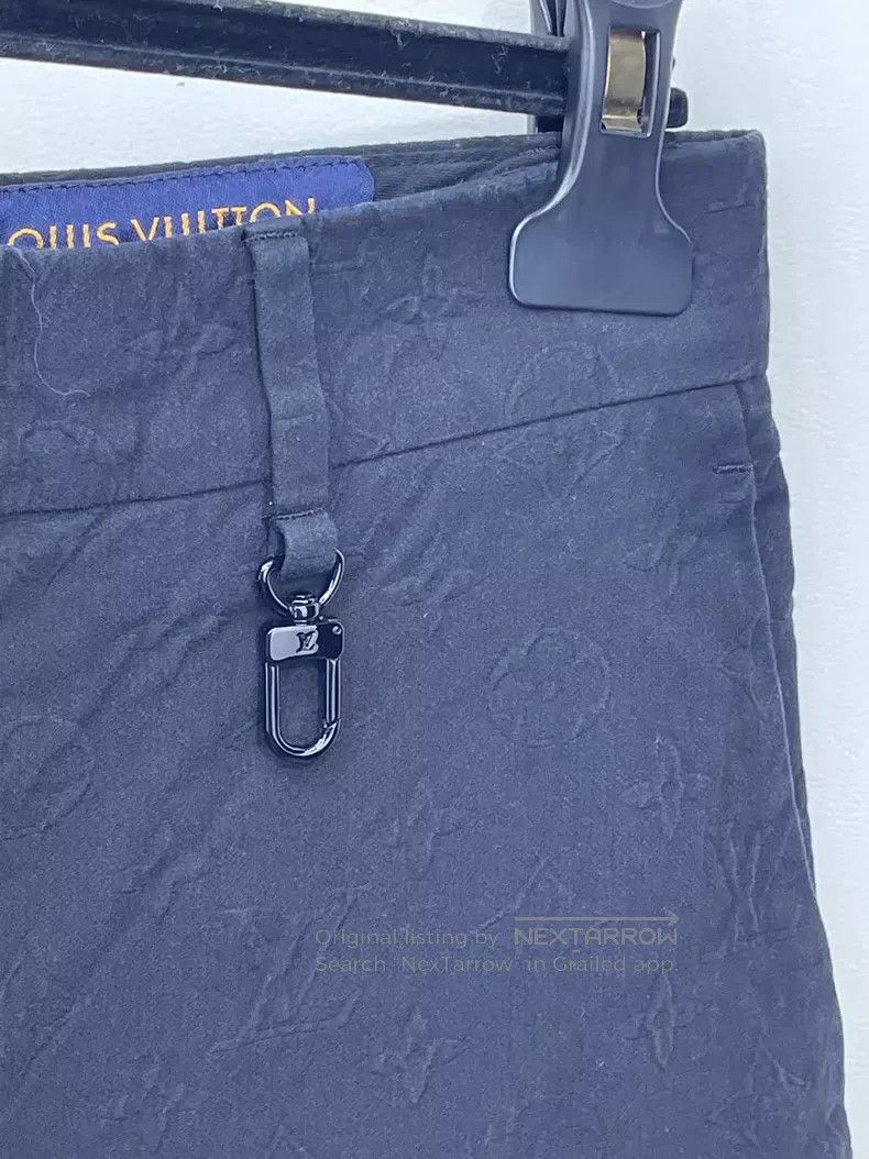 Louis Vuitton Louis Vuitton Black full-print print slacks pants Size US 38 / EU 54 - 5 Thumbnail
