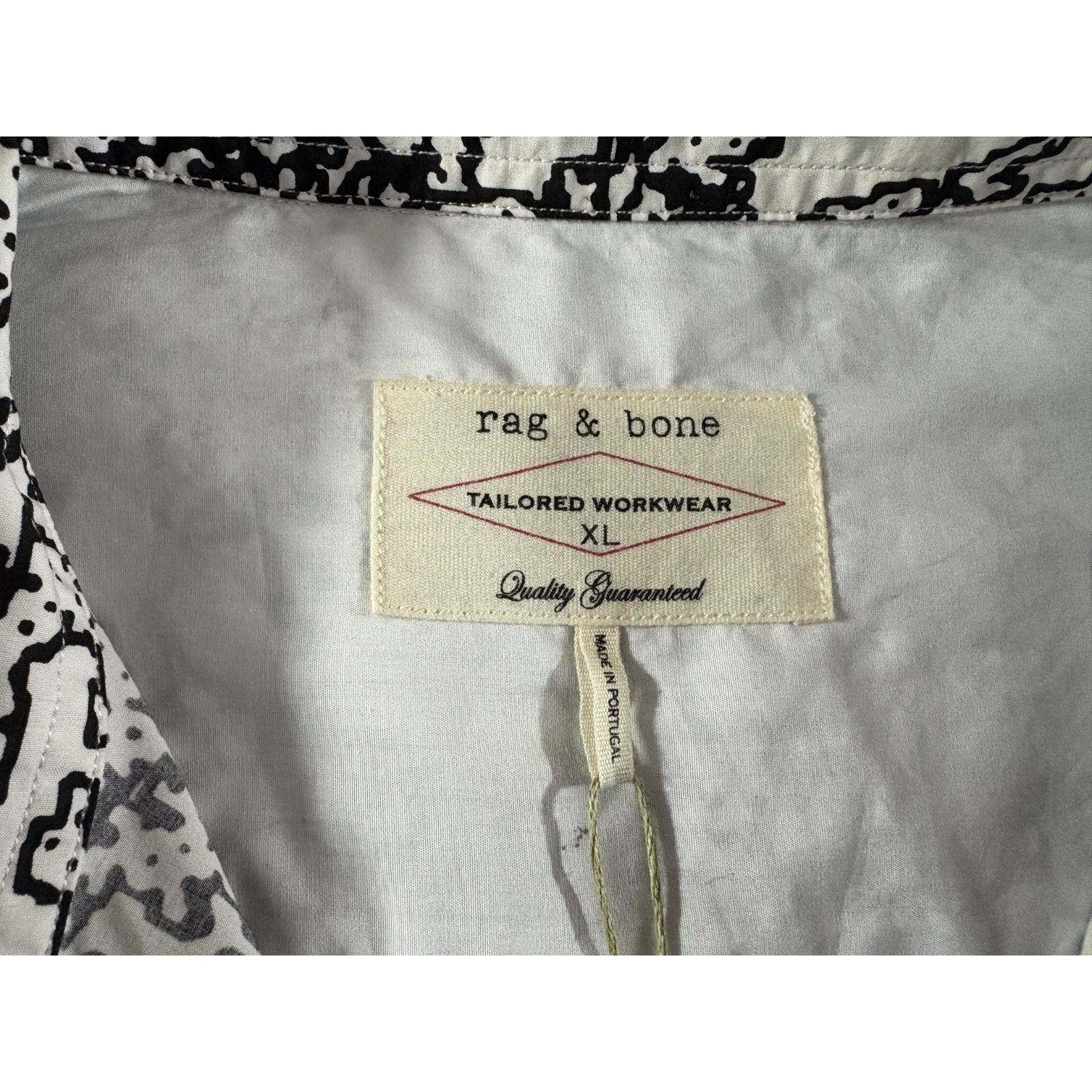 Rag & Bone Rag & Bone Graphic print tailored workwear shirt size XL col Size US XL / EU 56 / 4 - 2 Thumbnail