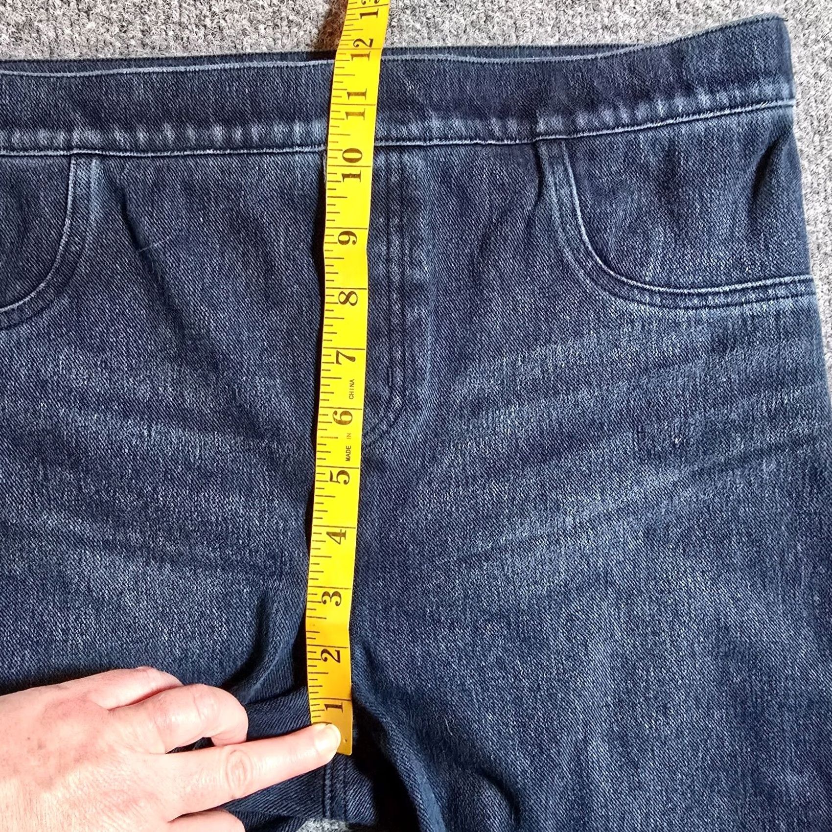 Spanx Spanx Jeans Womens XL Blue Pull On Stretch Skinny Legging Ankle Mid Rise Casual Womens Jeans Size 40" / US 18 - 6 Thumbnail