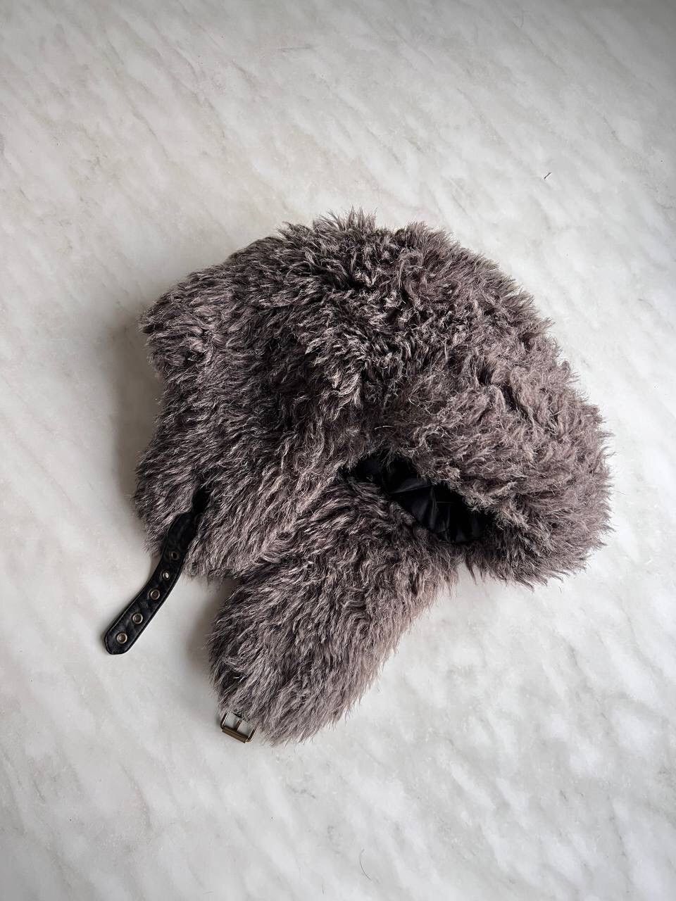 Japanese Brand × Vintage Japanese Vintage Fur Alt Emo Trapper Hat Size ONE SIZE - 7 Thumbnail