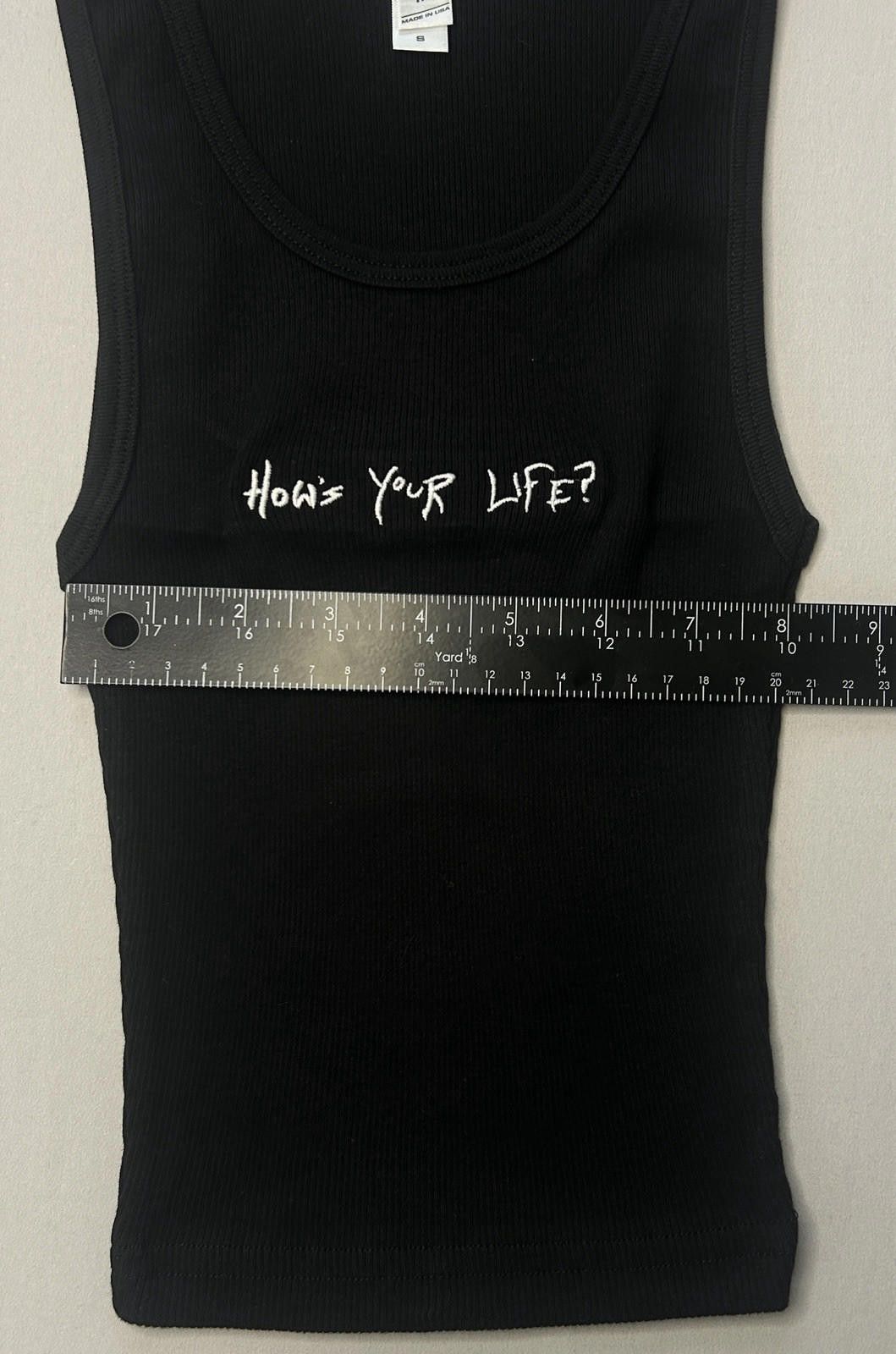 Other Dombresky How’s Your Life Black Cropped Tank Small 2022 NWOT Size S / US 4 / IT 40 - 4 Thumbnail