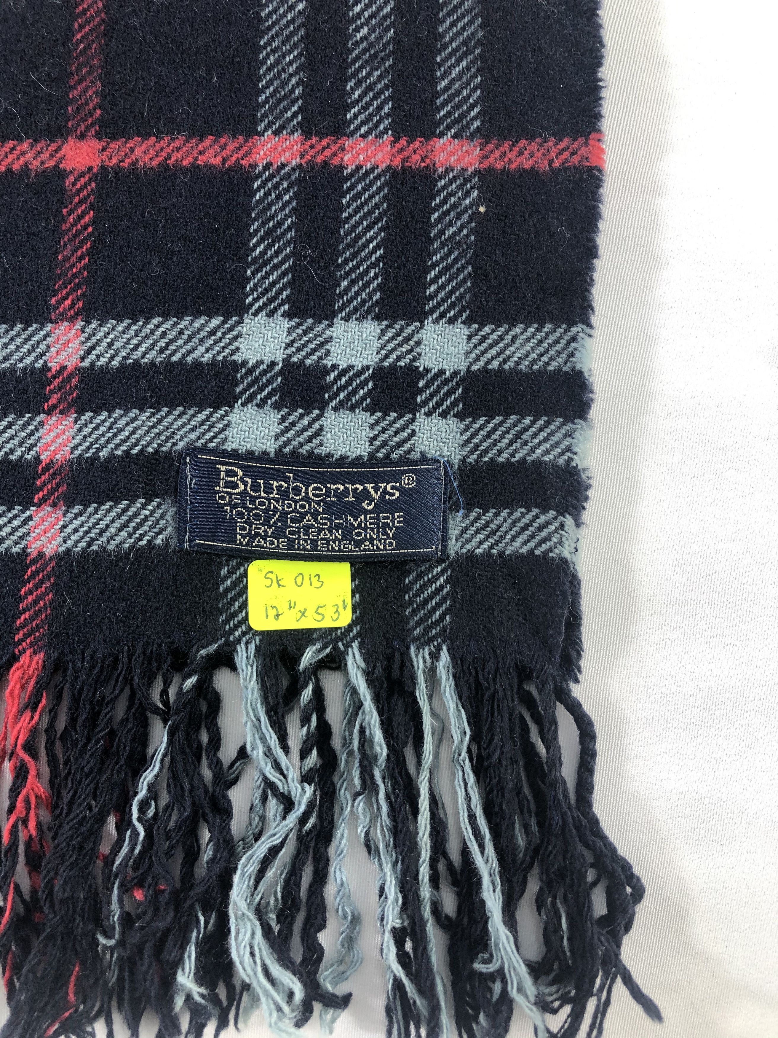Burberry Burberry Cashmere Scarf / Muffler / Neckwear Size ONE SIZE - 4 Thumbnail