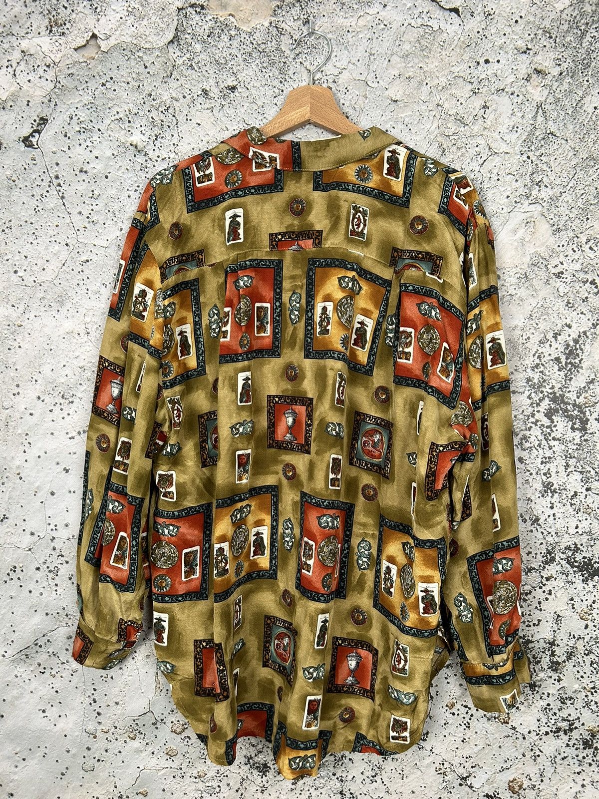 Vintage Vintage Made in France Viscose Crazy Shirt 90s Avantgarde Size US XL / EU 56 / 4 - 4 Thumbnail