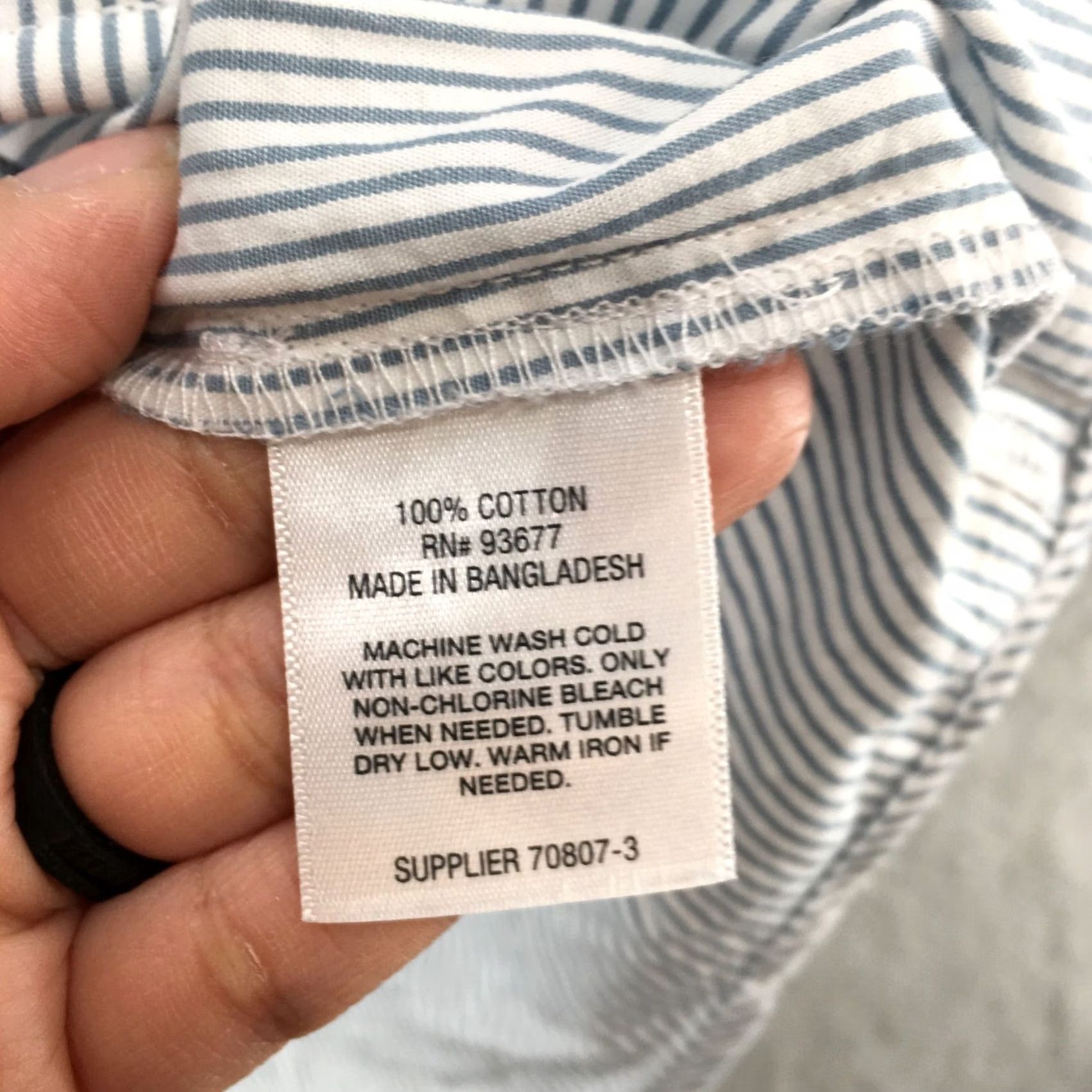 Vintage ANA A New Approach Shirt Womens L Blue Striped Long Sleeve Button Up NWT Size L / US 10 / IT 46 - 7 Thumbnail