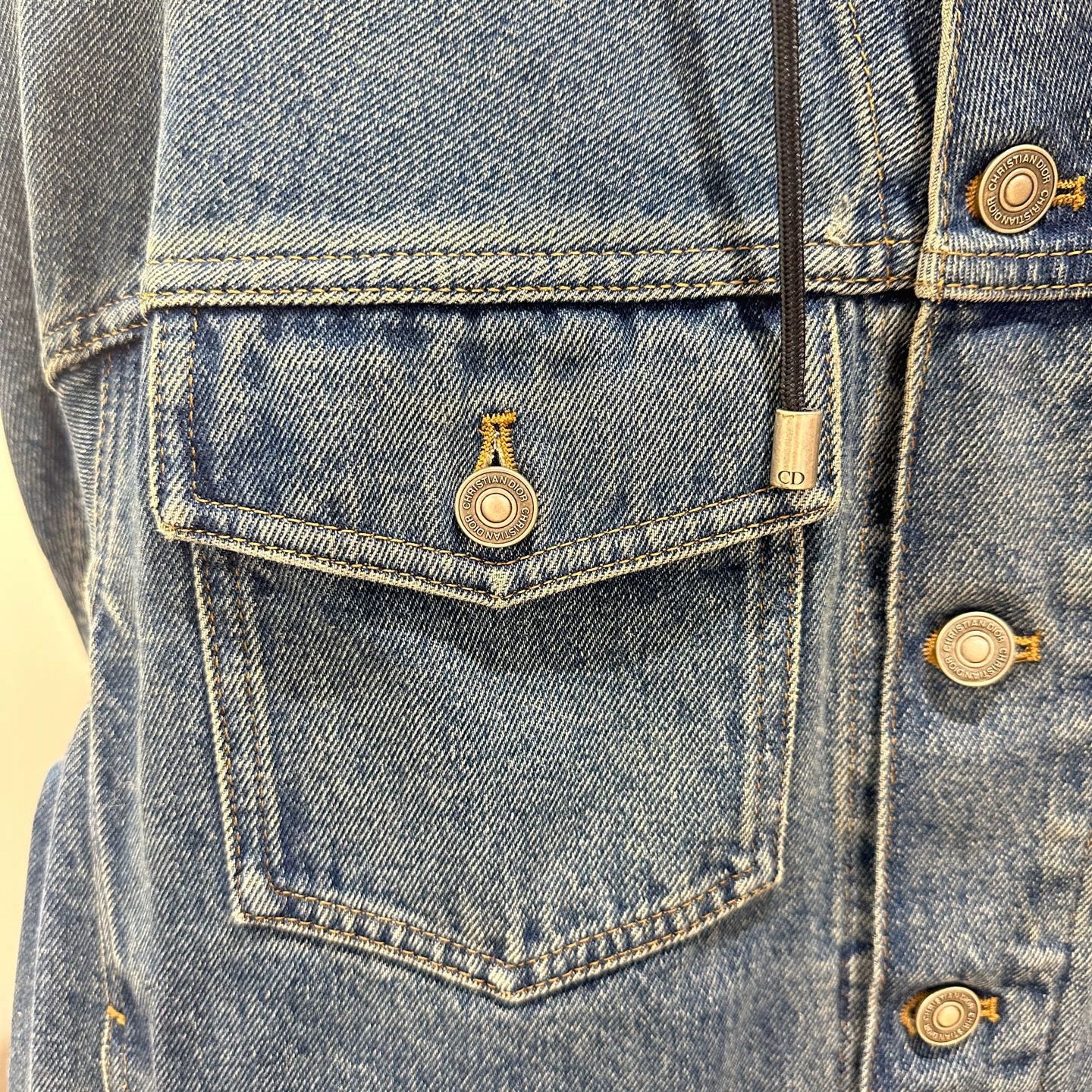 Christian Dior Monsieur Dior may870 denim hooded long sleeve casual jacket 34 Size XS / US 0-2 / IT 36-38 - 6 Thumbnail