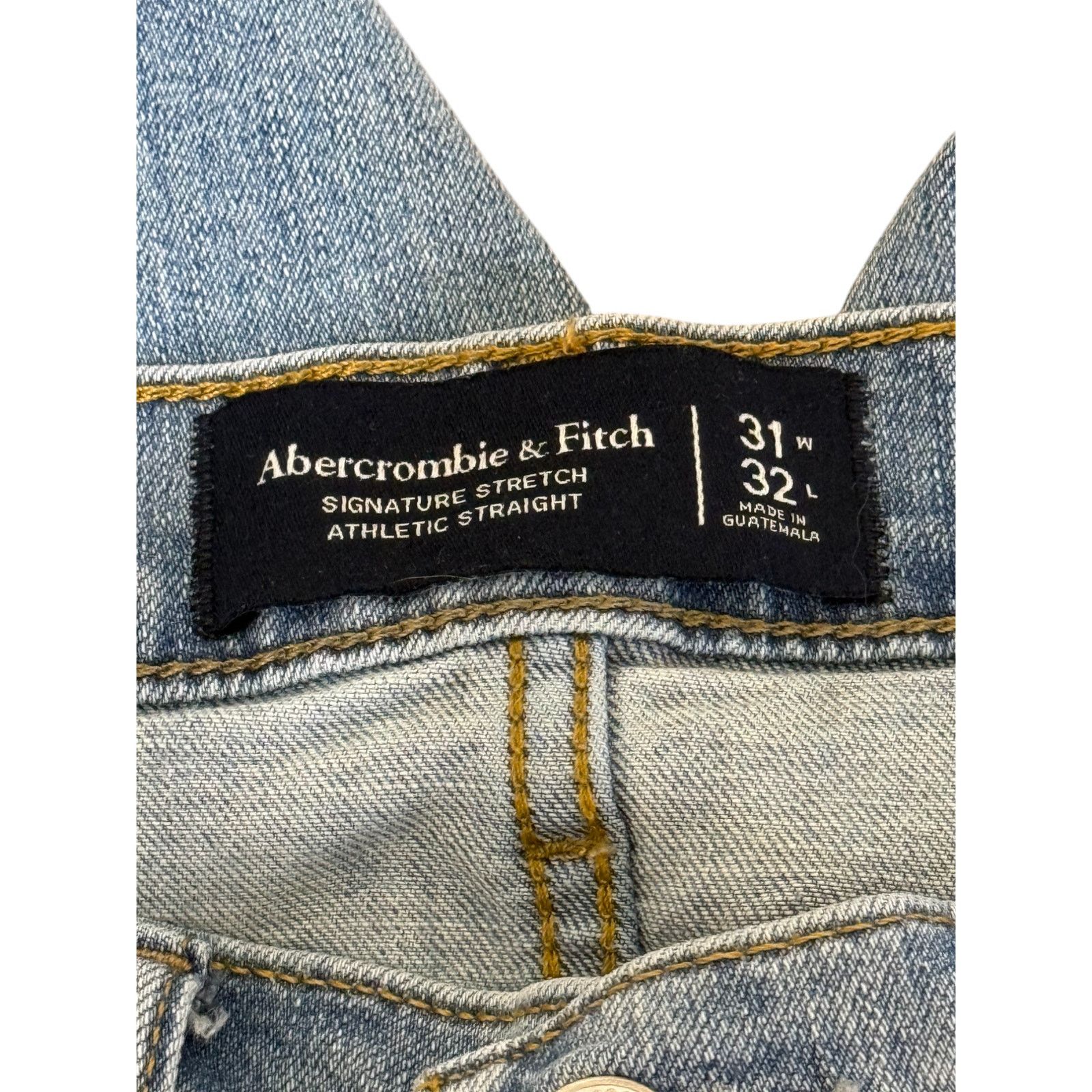 Abercrombie & Fitch Abercrombie & Fitch Jeans Men 31 Blue Straight Leg Denim Size US 31 - 5 Thumbnail