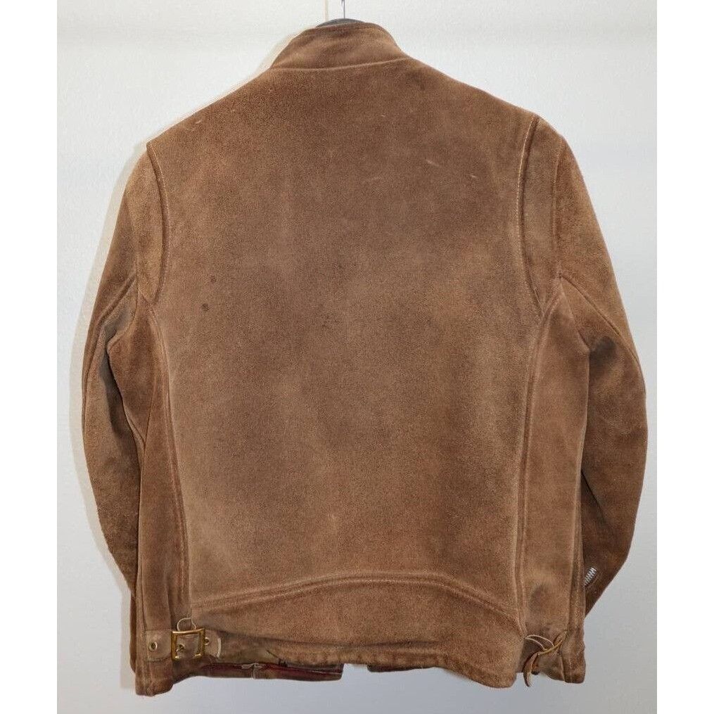 Schott Vintage 60s 70s Schott Western Suede Leather Jacket Lined Size XL / US 12-14 / IT 48-50 - 2 Thumbnail