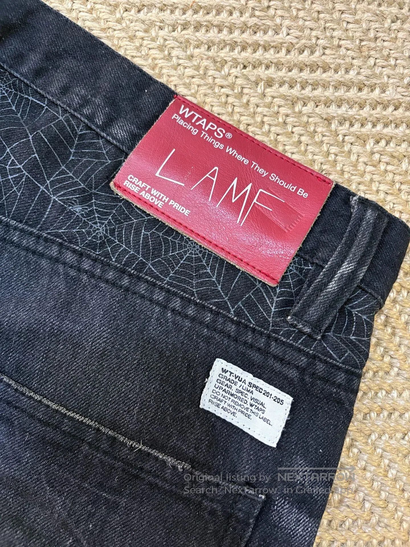 Wtaps Wtaps Lamf 09ss Black Spider Denim Pants. Size US 34 / EU 50 - 5 Thumbnail