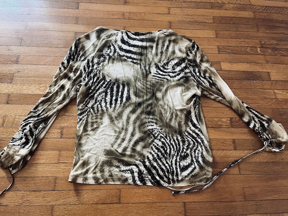 Cavalli Class Roberto Cavalli Printed safari blouse & Diagonal Skirt Size M / US 6-8 / IT 42-44 - 2 Thumbnail