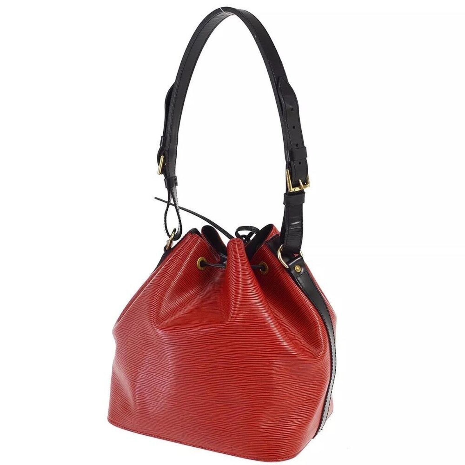 Louis Vuitton Louis Vuitton Noé Epi Red Leather Shoulder Bag Size ONE SIZE - 4 Thumbnail