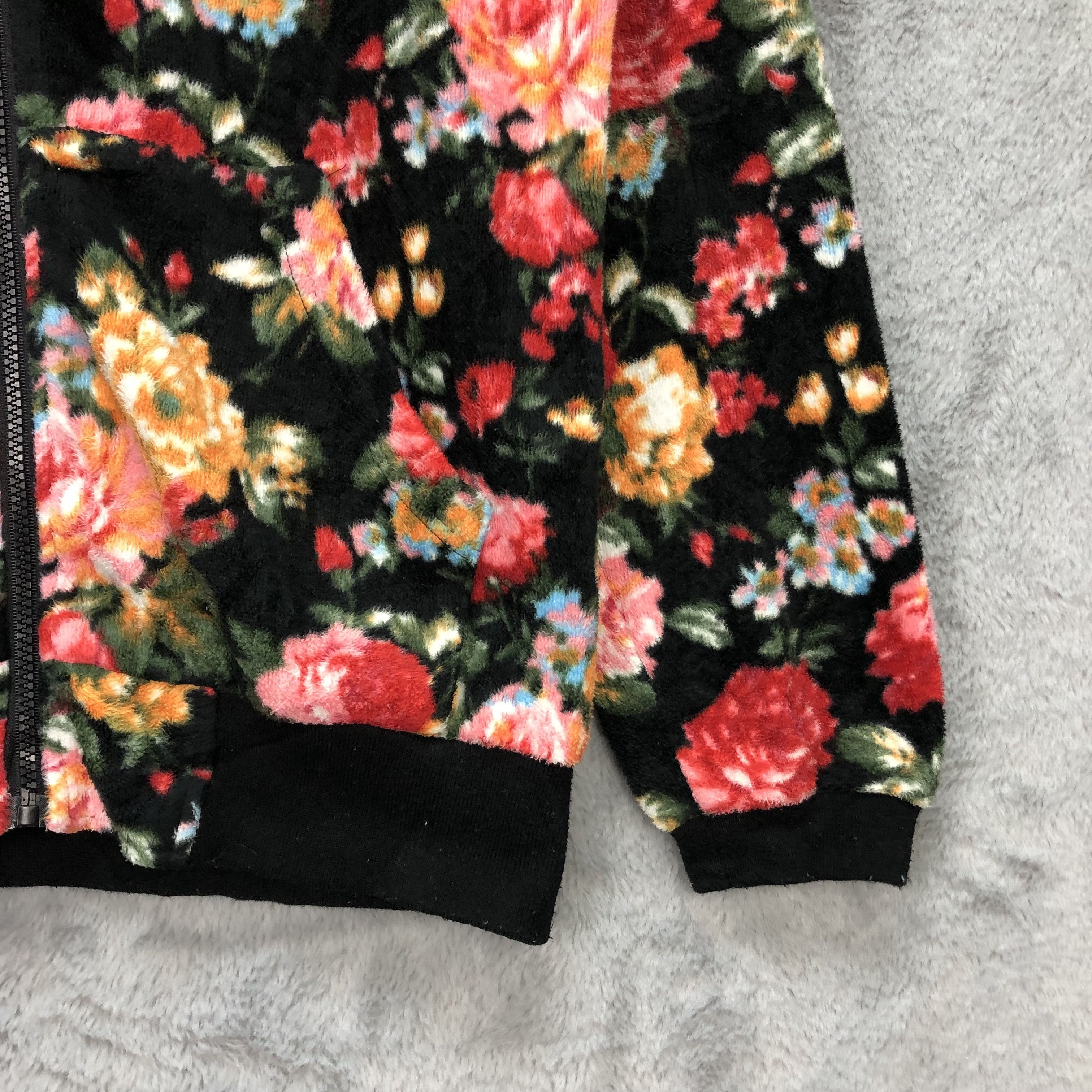 Japanese Brand ALLGOOD HATERS CREW BIG LOGO FLORAL FLEECE HOODIES #5597-200 Size US S / EU 44-46 / 1 - 21 Thumbnail