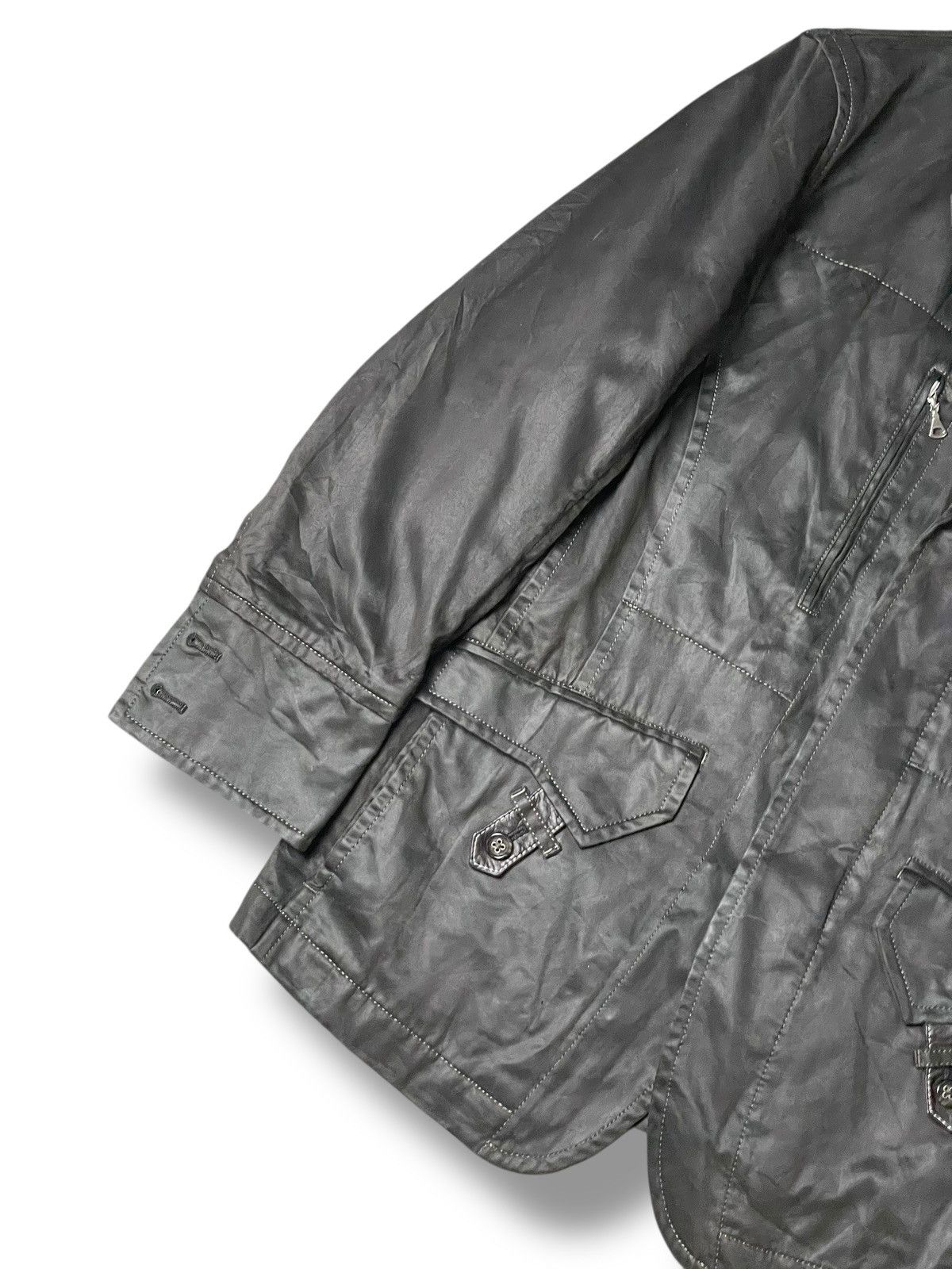 Japanese Brand × Leather × Vintage Japanese Brand Polyester Leather Light Jacket (116) Size US S / EU 44-46 / 1 - 4 Thumbnail