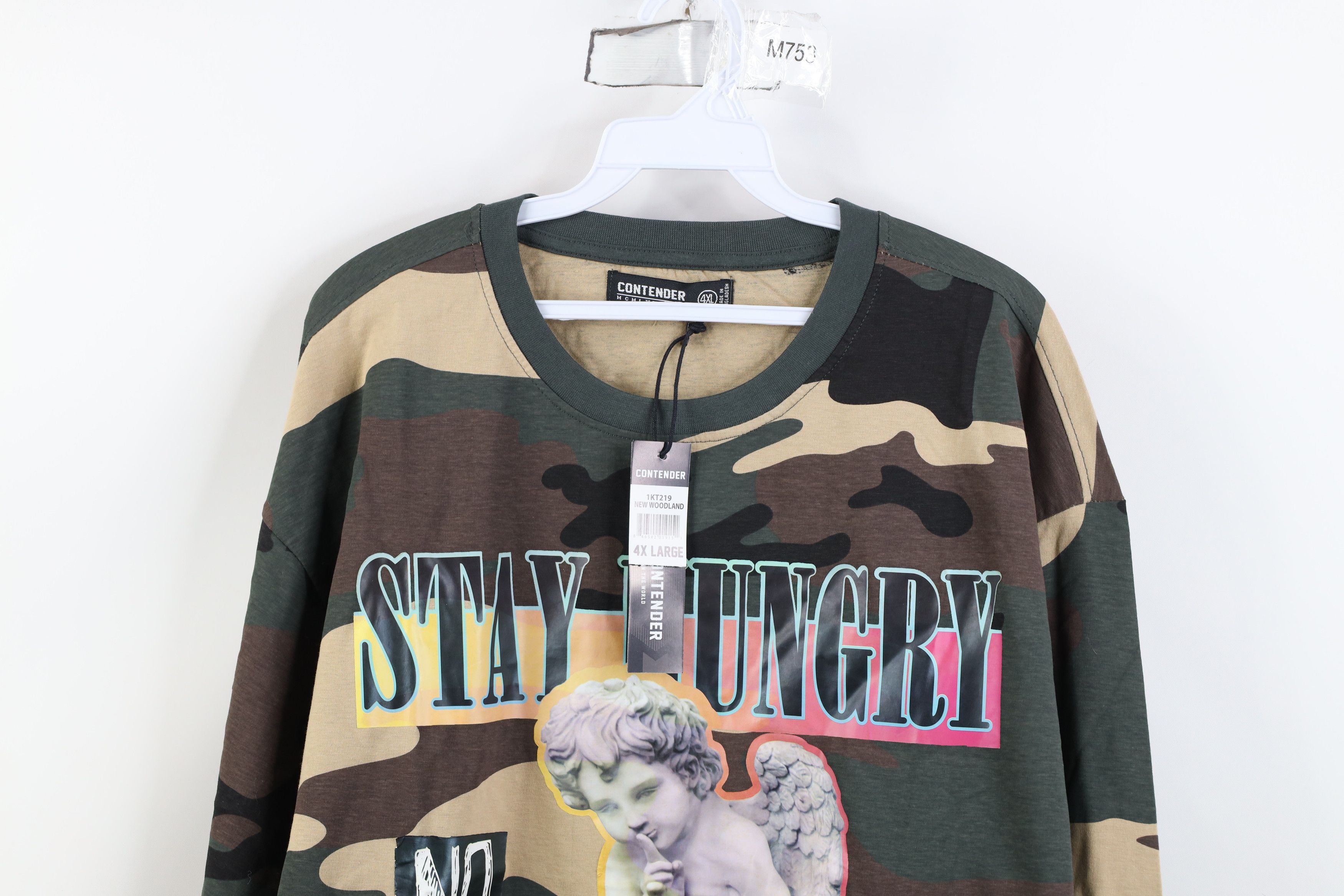 Vintage Deadstock Vintage Y2K Streetwear Angel Long Sleeve T-Shirt Size US XXL / EU 58 / 5 - 2 Thumbnail
