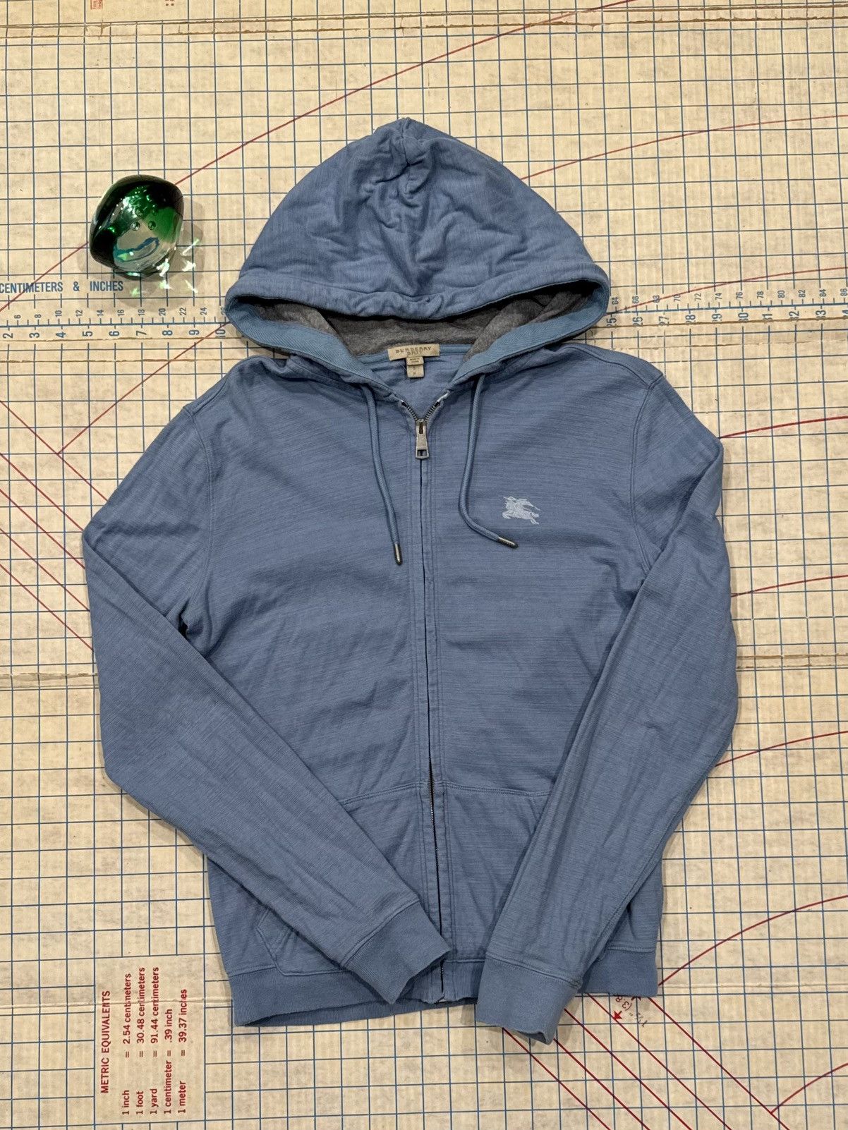 Burberry Burberry Brit Light Blue Full Zip Hoodie Size Small Size S / US 4 / IT 40 - 5 Thumbnail