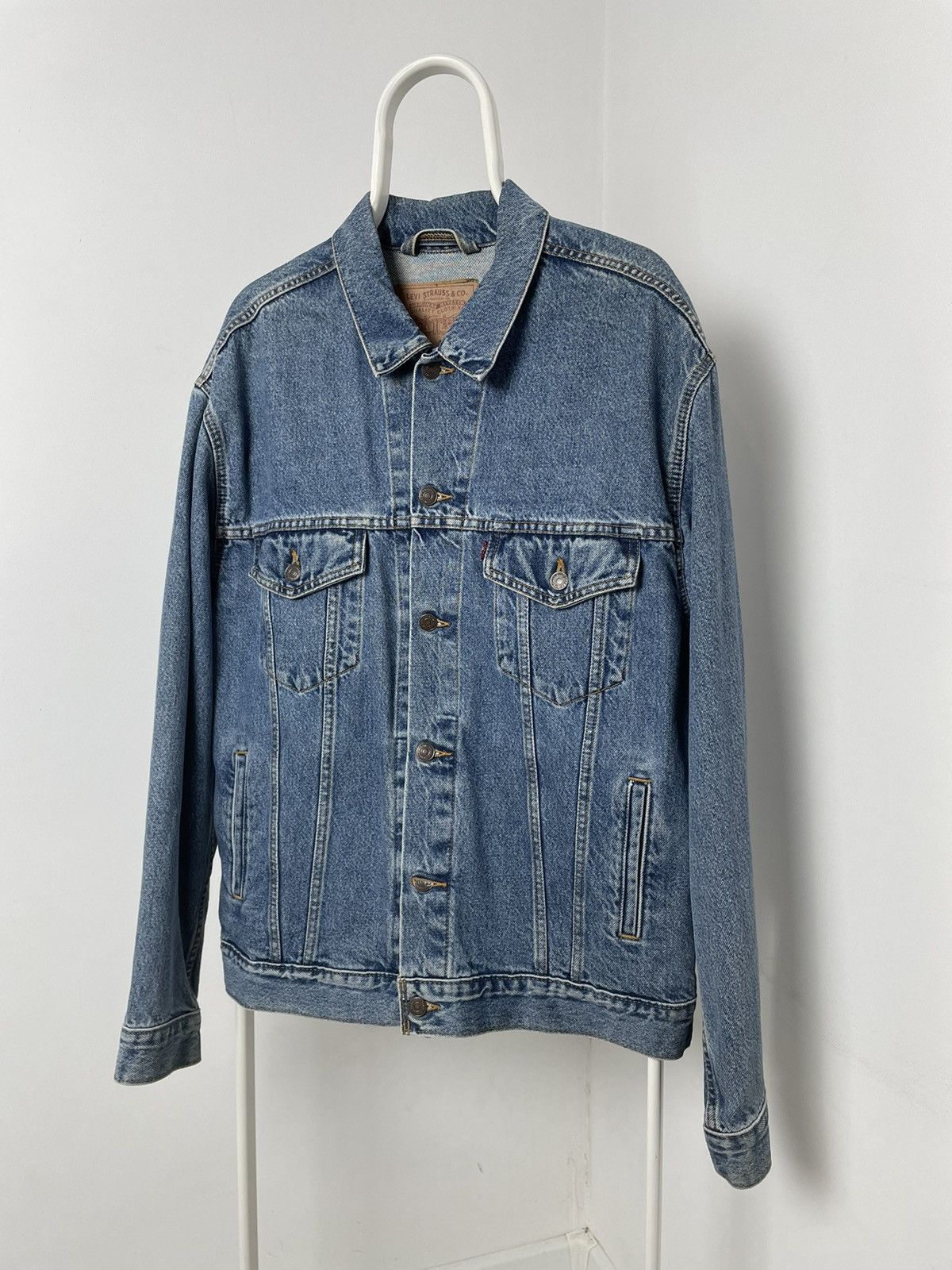 Levi's Vintage Levi’s 90s Denim Jacket Rare Made In USA Size US L / EU 52-54 / 3 - 2 Thumbnail